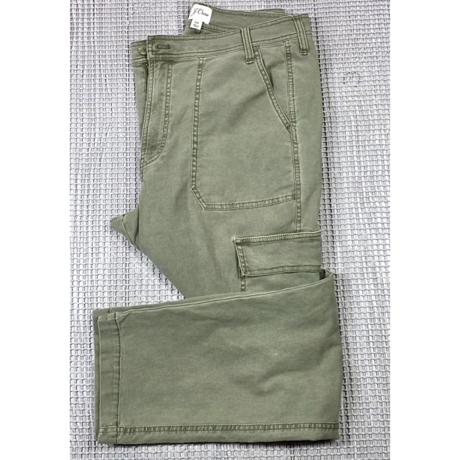 J.Crew J.CREW Cargo Pants Womens Tapered Relaxed Fit Army Green 34x29 31 Tall Ankle Size 24" / US 00 / IT 34 - 2 Thumbnail