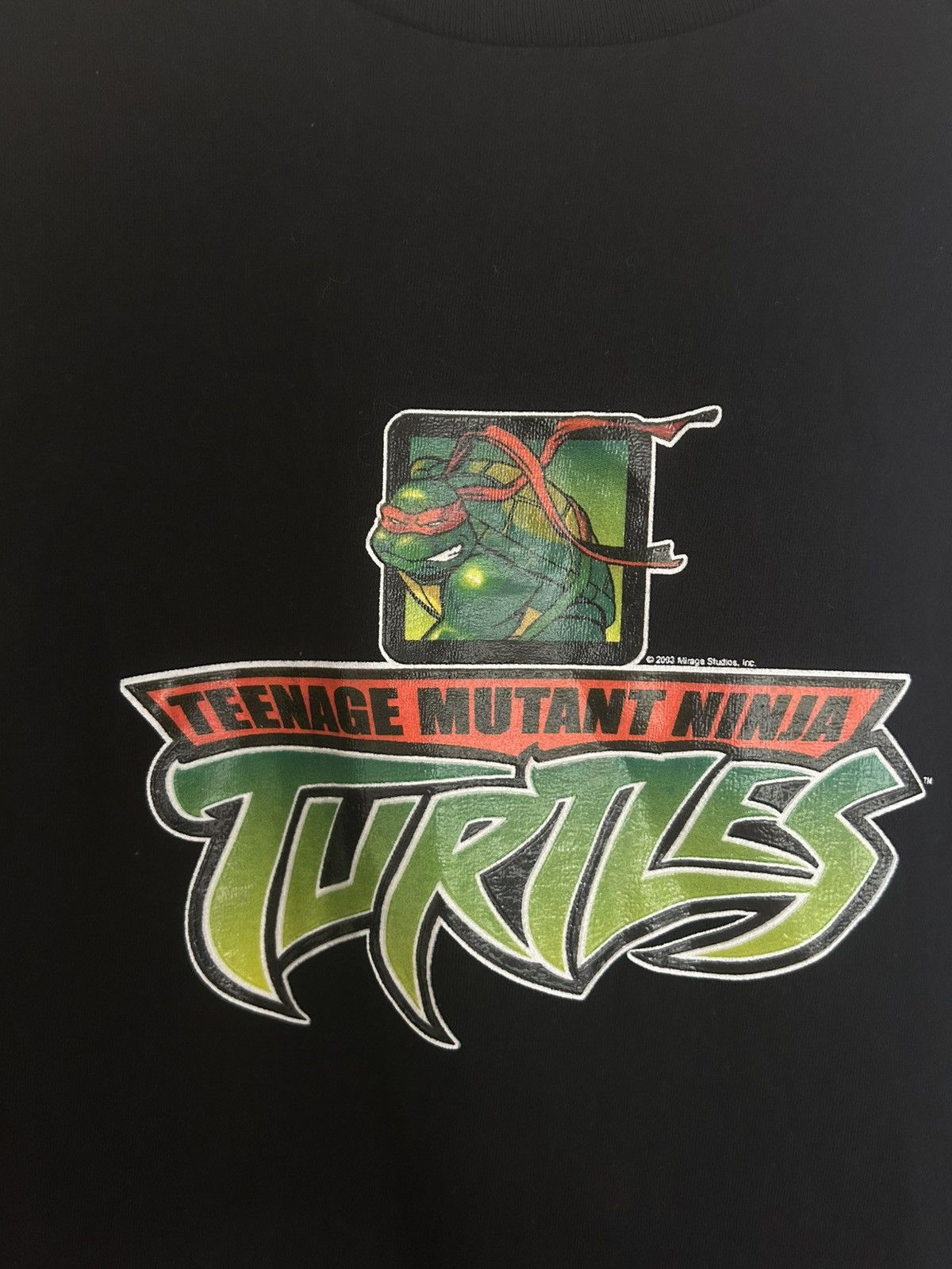 Vintage ‘03 Mirage Studios TMNT Rafael Ninja Turtles Logo T-shirt Size US XL / EU 56 / 4 - 1 Thumbnail