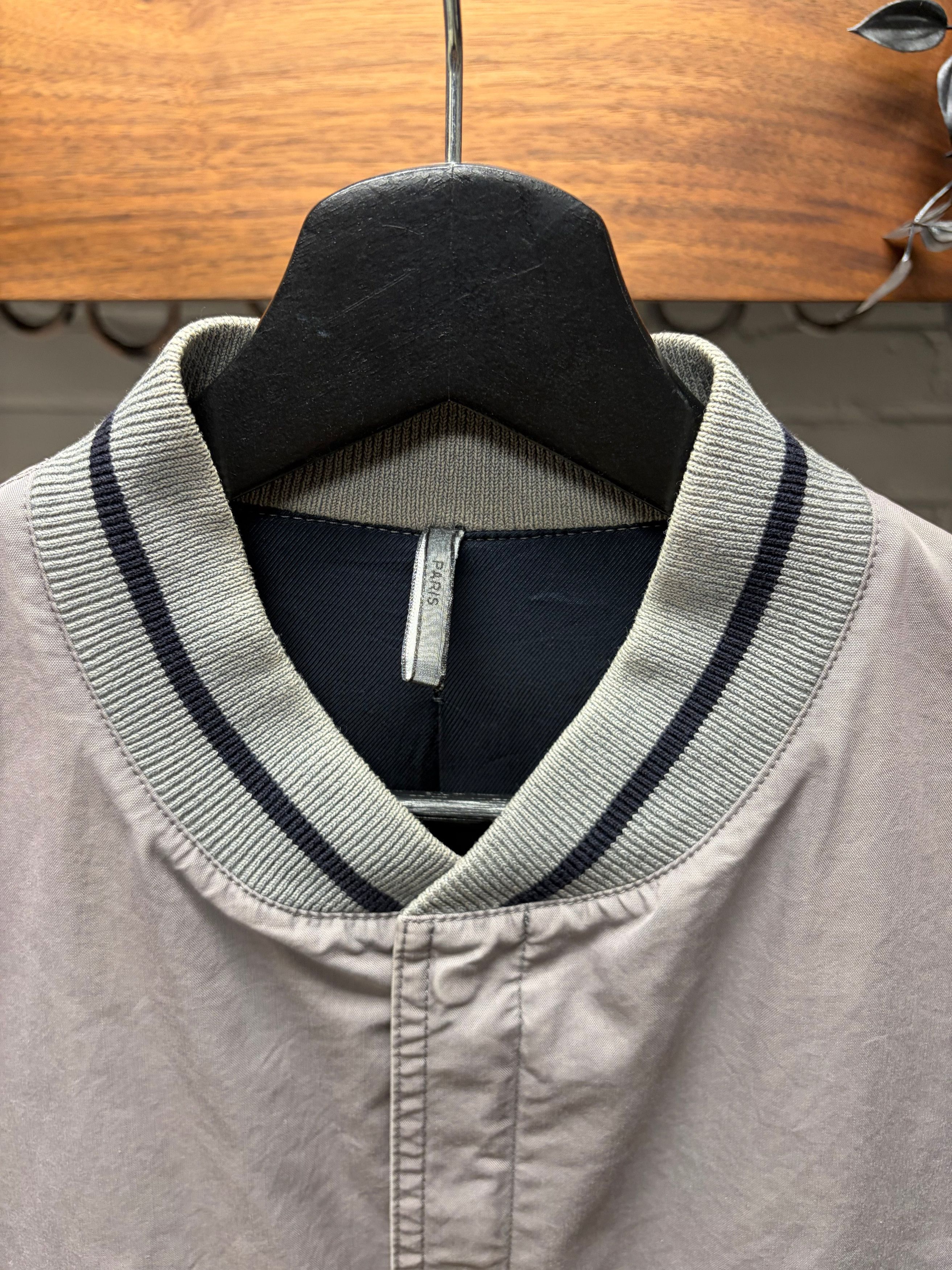 Dior SS2015 Dior Homme by Kris Van Assche ‘Bee Motif’ Grey Bomber Jacket Size US M / EU 48-50 / 2 - 2 Thumbnail