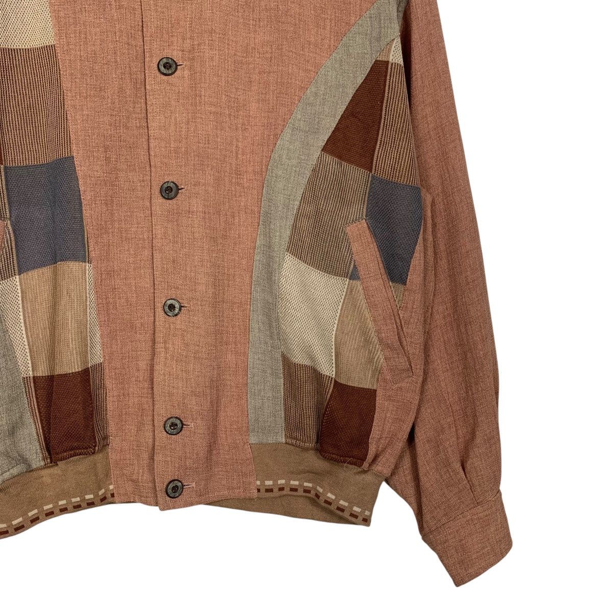 Lancel Vintage 90’s LANCEL Knitted Button Bomber Jacket #2862-C129 Size US L / EU 52-54 / 3 - 6 Thumbnail