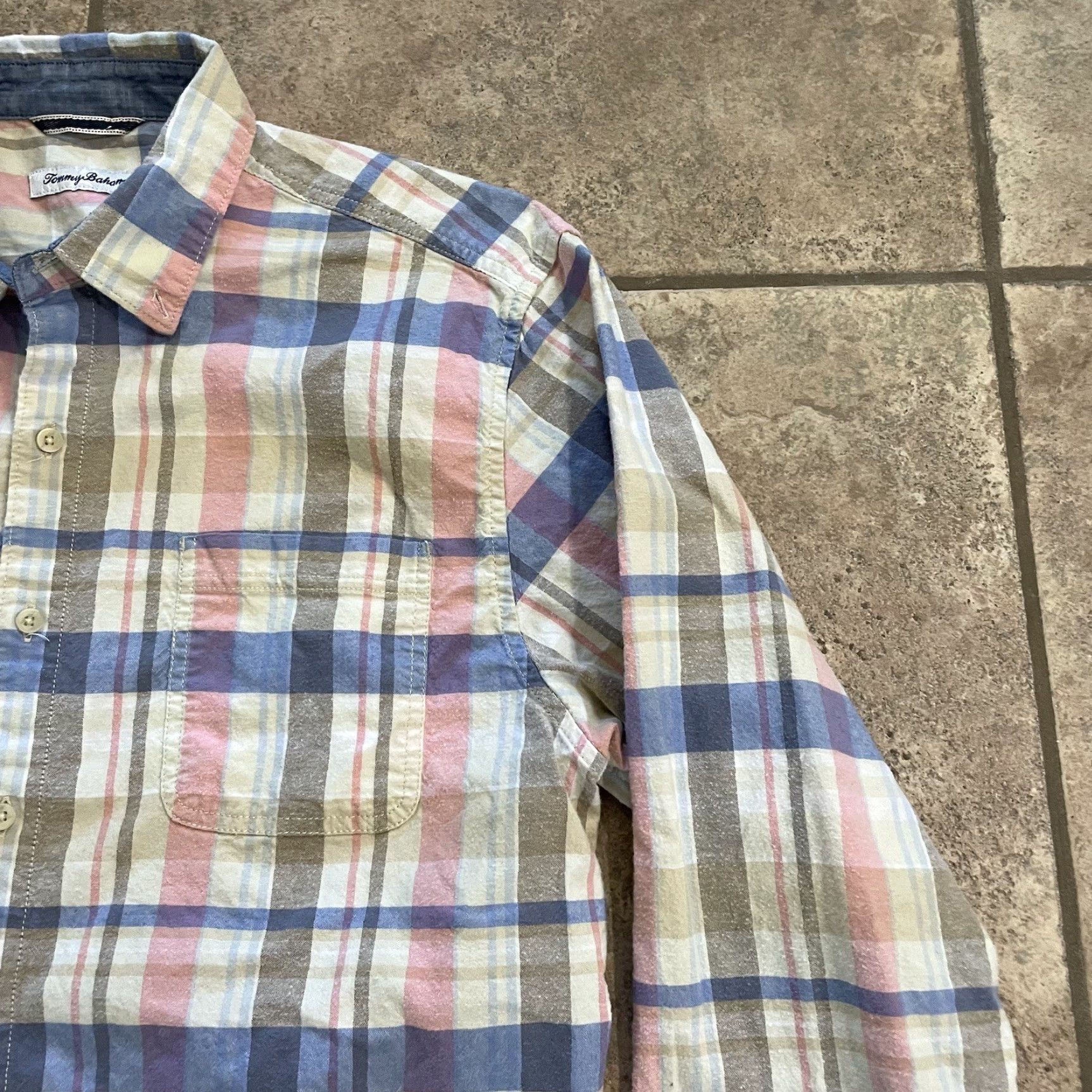 Tommy Bahama Tommy Bahama Button-Down Shirt Plaid Long Sleeve Men L Multicolor Size US L / EU 52-54 / 3 - 2 Thumbnail