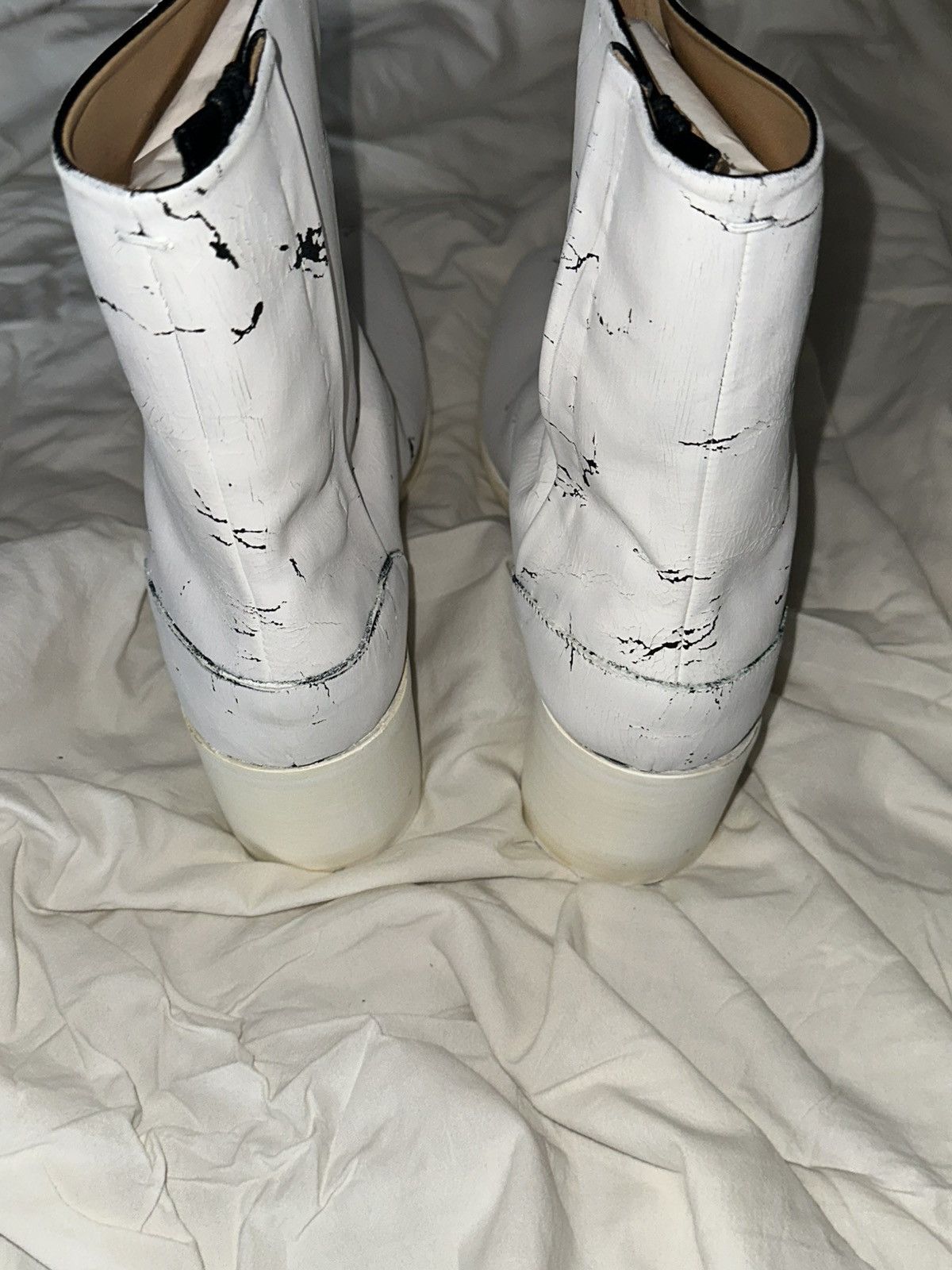 Maison Margiela FINAL DROP SSENSE EXCLUSIVE Painted Tabi Boots Size US 13 / EU 46 - 4 Thumbnail