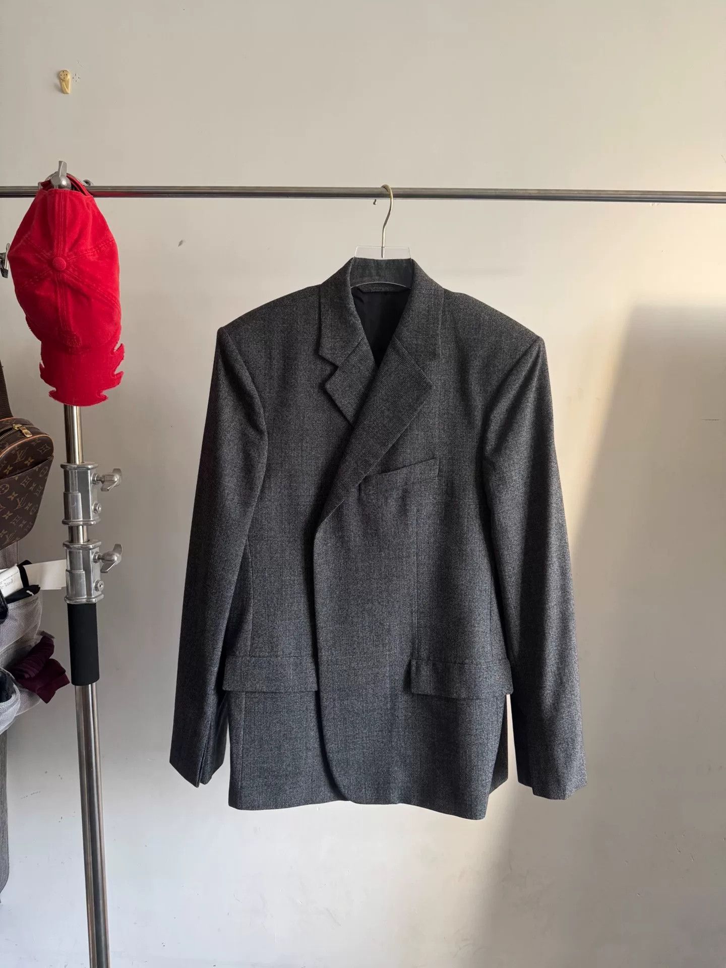 Balenciaga Gray Wool Suit Jacket