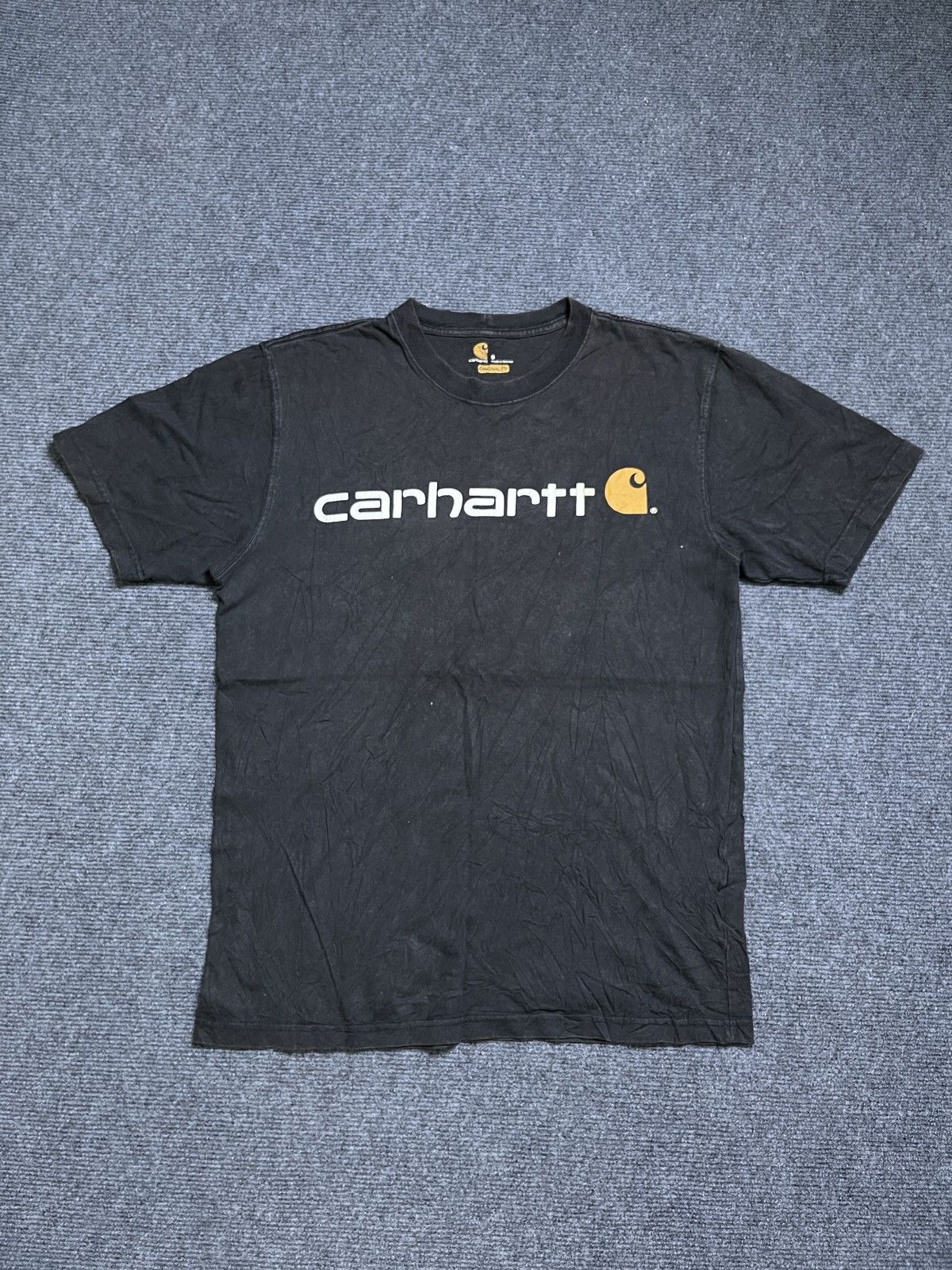 Carhartt Carhartt K195 black featuring yellow and white graphic logo Size US S / EU 44-46 / 1 - 1 Thumbnail