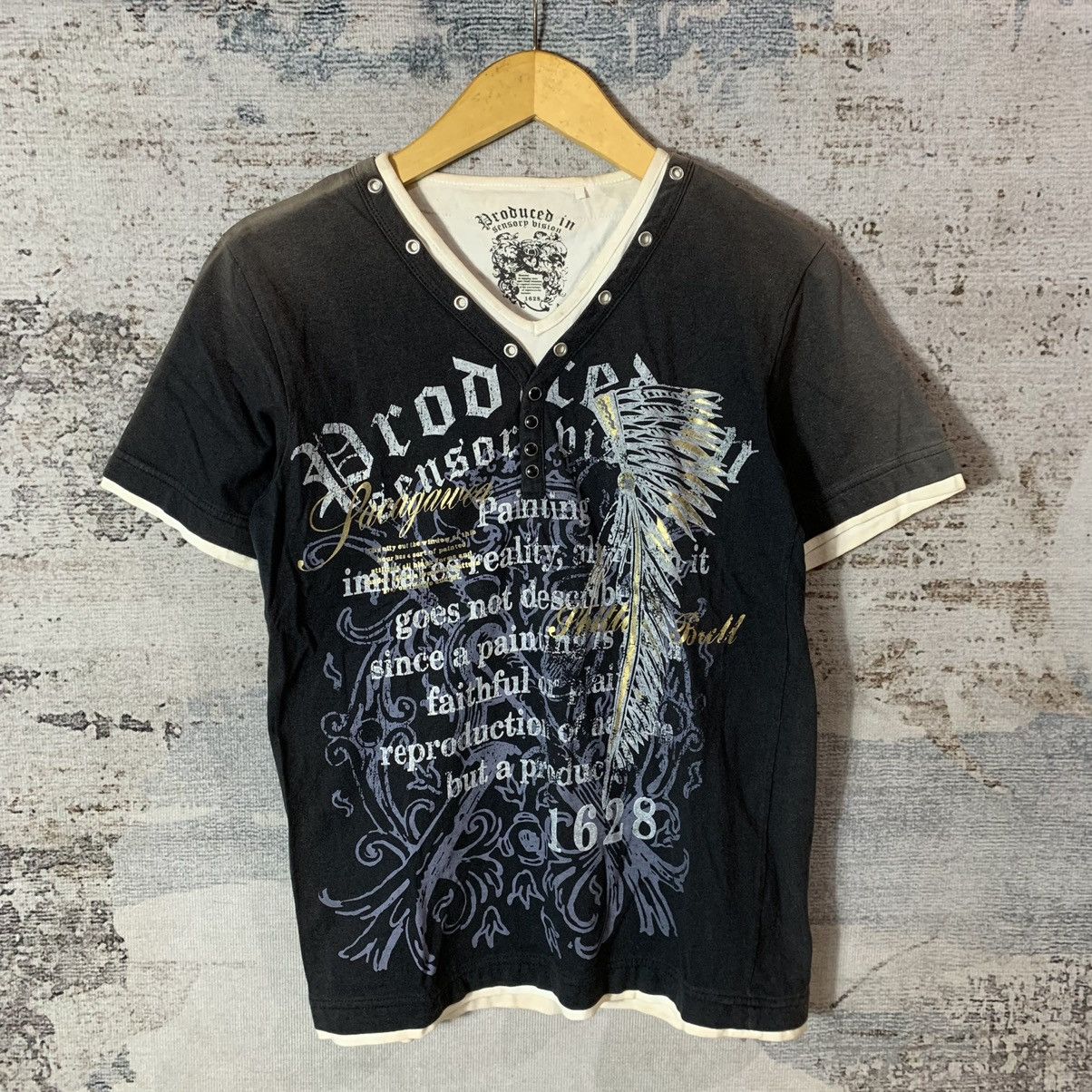 Le Grande Bleu (L.G.B.) LGB Back Cross Ribbed Elongated Tee | Grailed