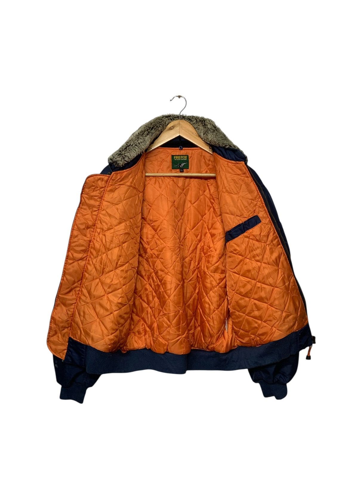 Other Vintage 90's Firefox Bombers Flight Jacket Zipper Down Size US L / EU 52-54 / 3 - 3 Thumbnail