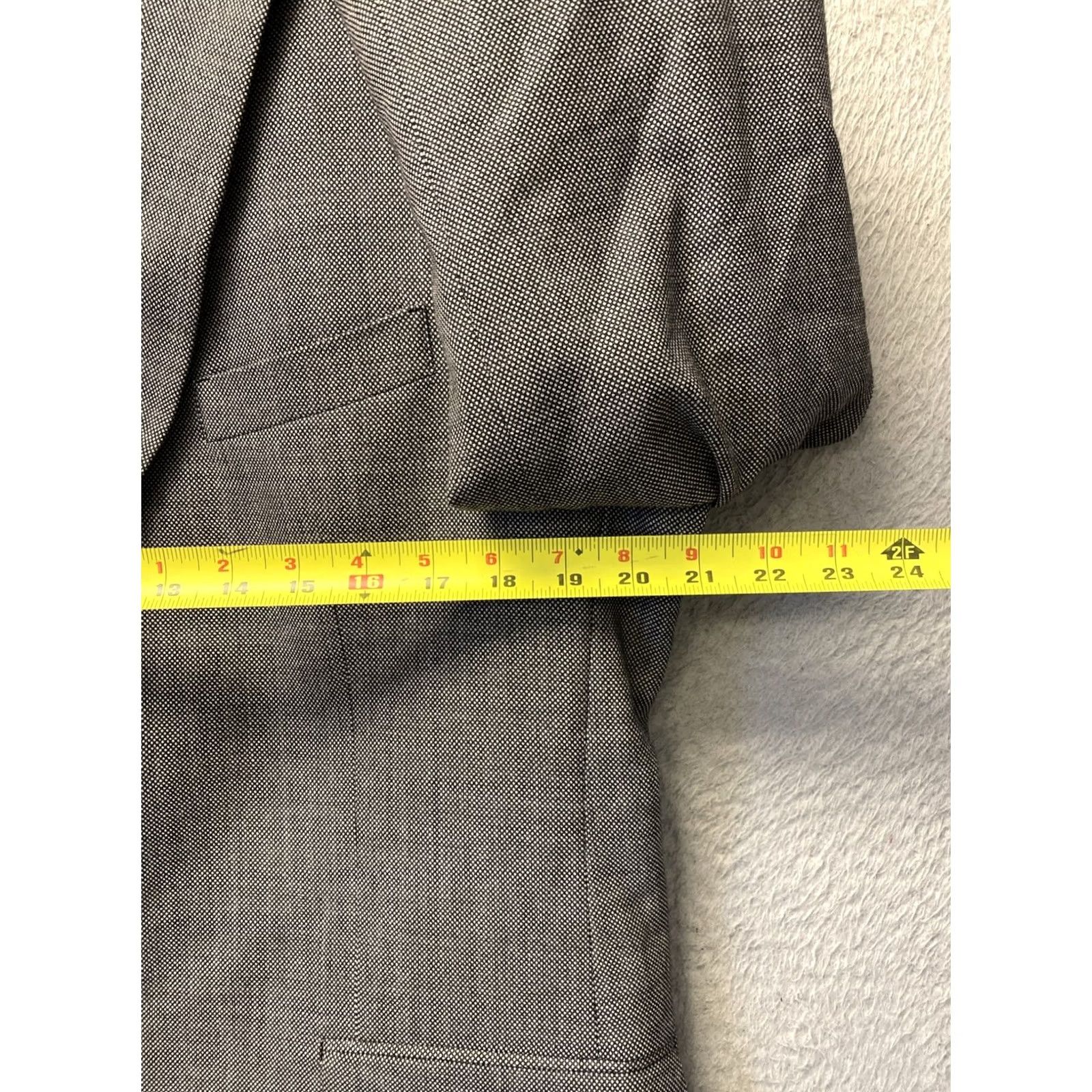 Tommy Hilfiger Tommy Hilfiger Suit 2Pc Set Mens 41R Wool Gray Pants 34x32 /0900 Size 42R - 6 Thumbnail