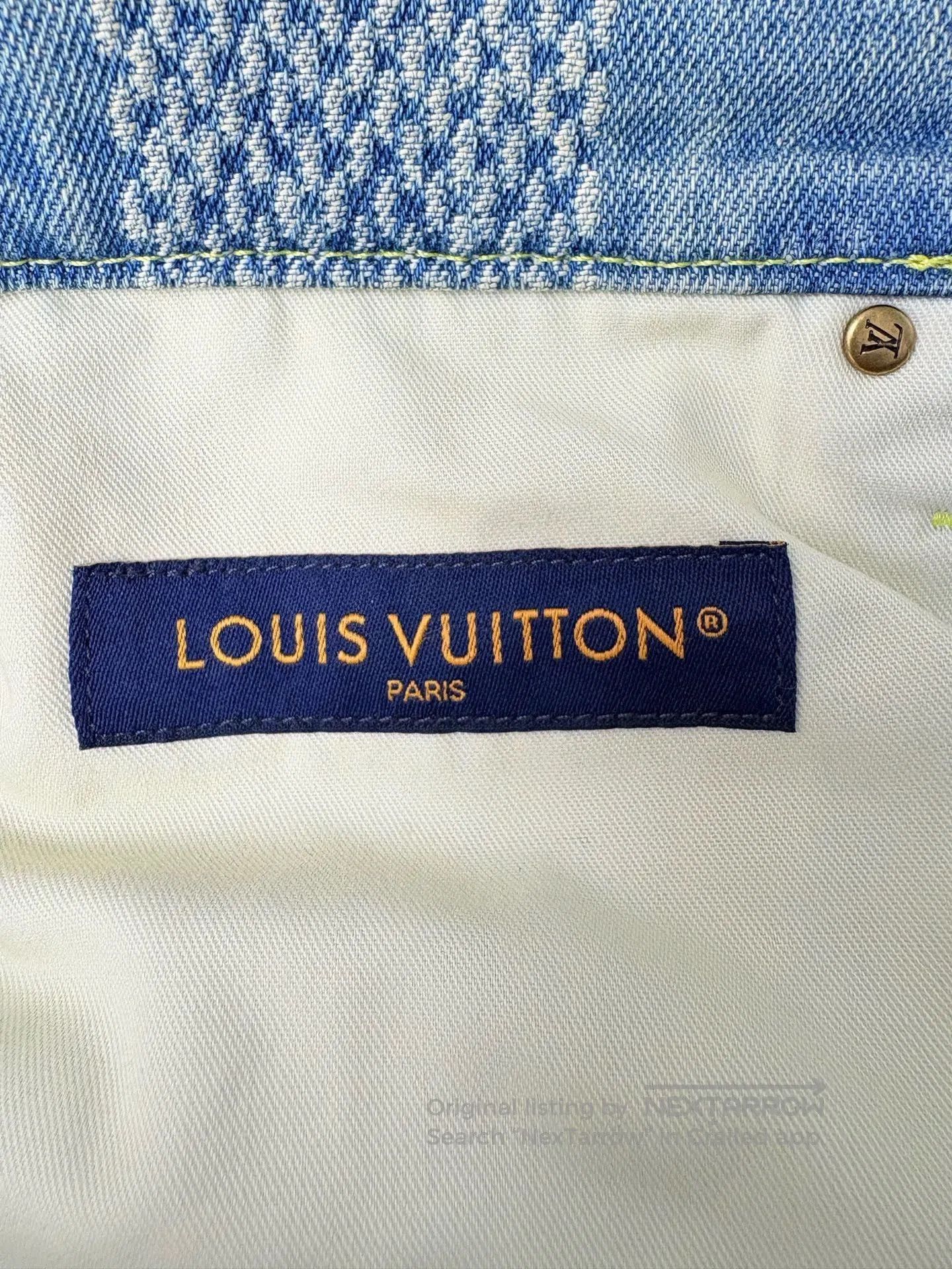 Louis Vuitton Louis Vuitton Checkerboard Denim Shorts. Size 28" / US 6 / IT 42 - 5 Thumbnail