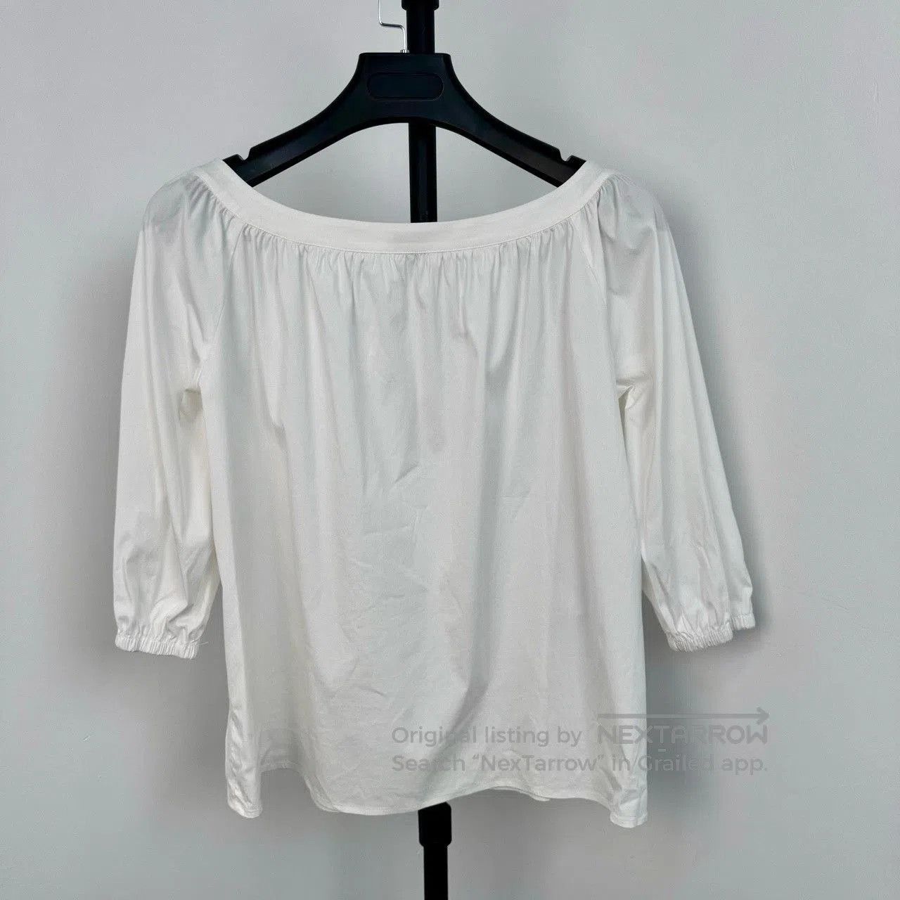 Miu Miu MiuMiu Campus Puff Sleeve Short Shirt Tee. Size S / US 4 / IT 40 - 2 Thumbnail