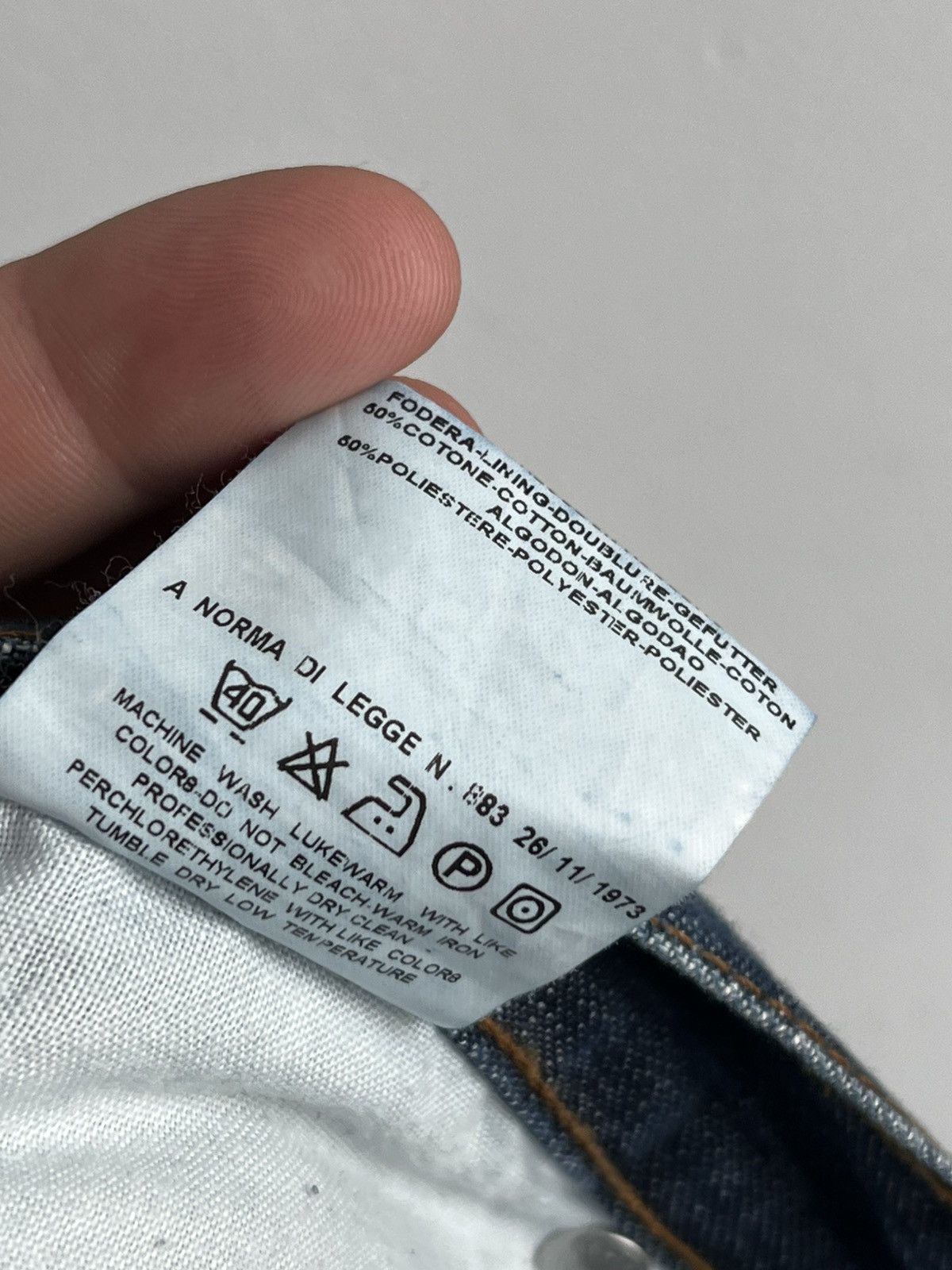 Versace × Versace Jeans Couture Versace jeans straight 34 navy blue Size US 34 / EU 50 - 8 Thumbnail