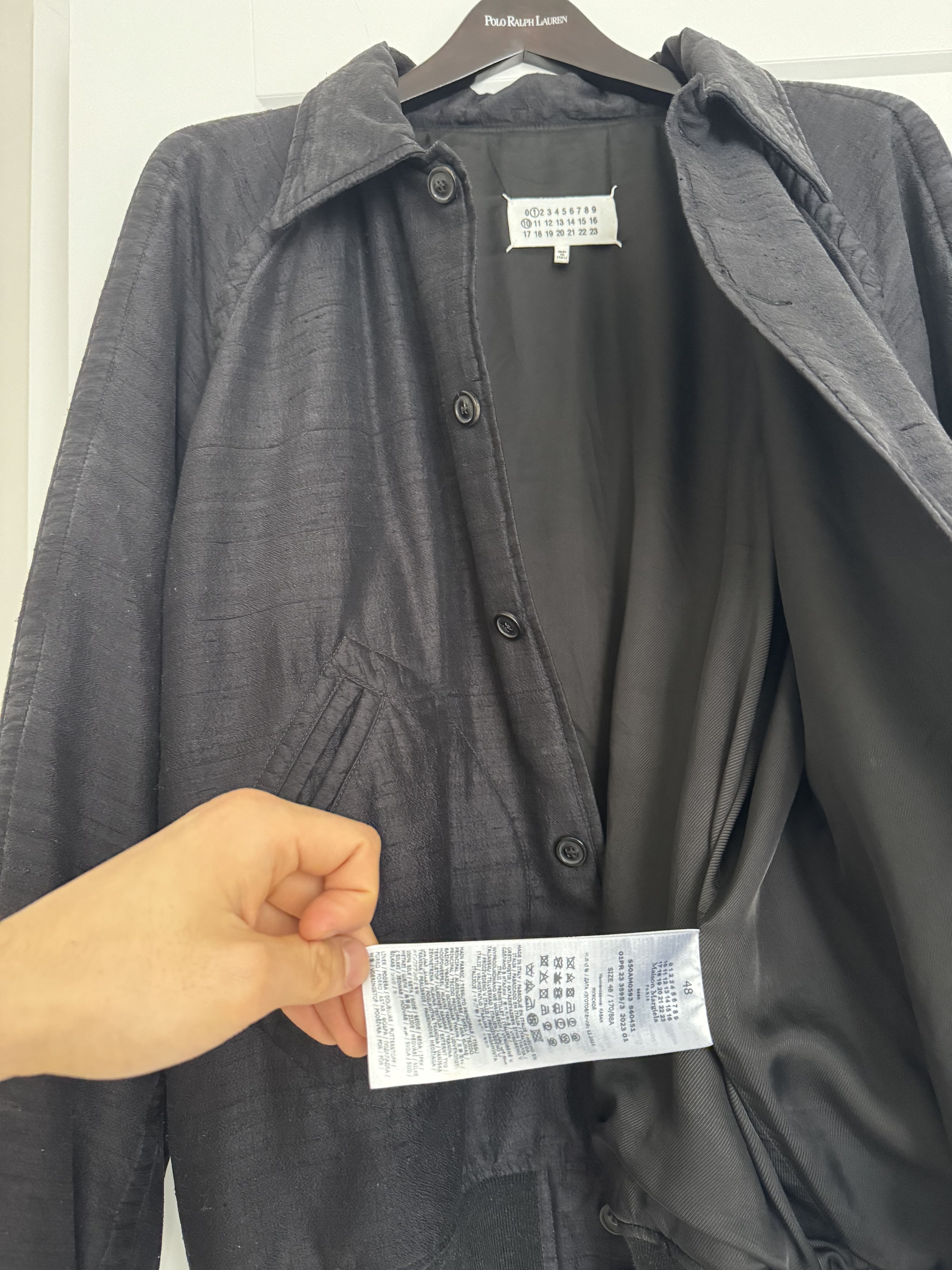 Maison Margiela Maison Margiela SS23 Silk Dupion Bomber Jacket Black 48 / M Size US M / EU 48-50 / 2 - 4 Thumbnail