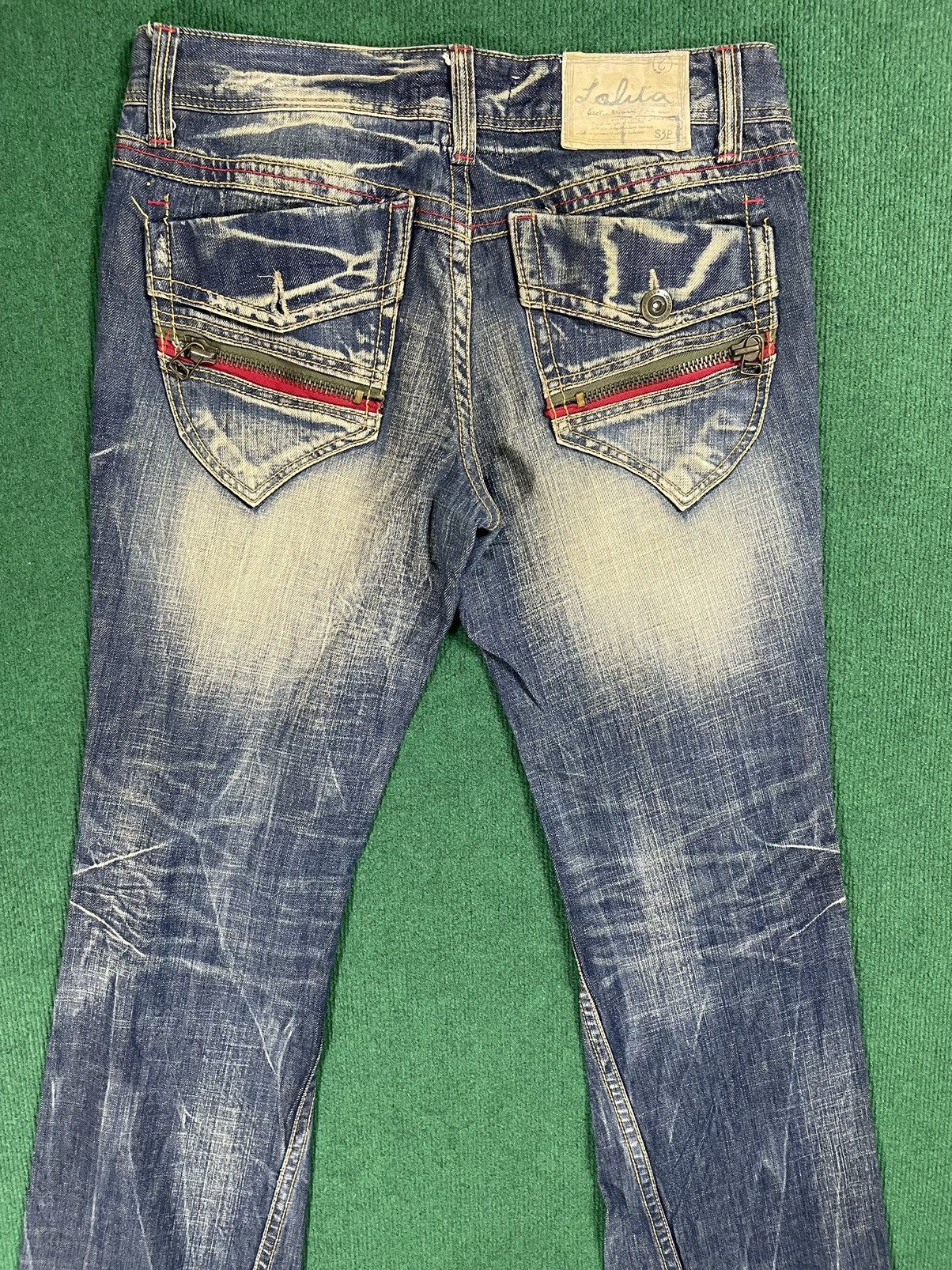 Japanese Brand Japanese Lolita Distressed Flair Cut Jeans Size US 34 / EU 50 - 6 Thumbnail