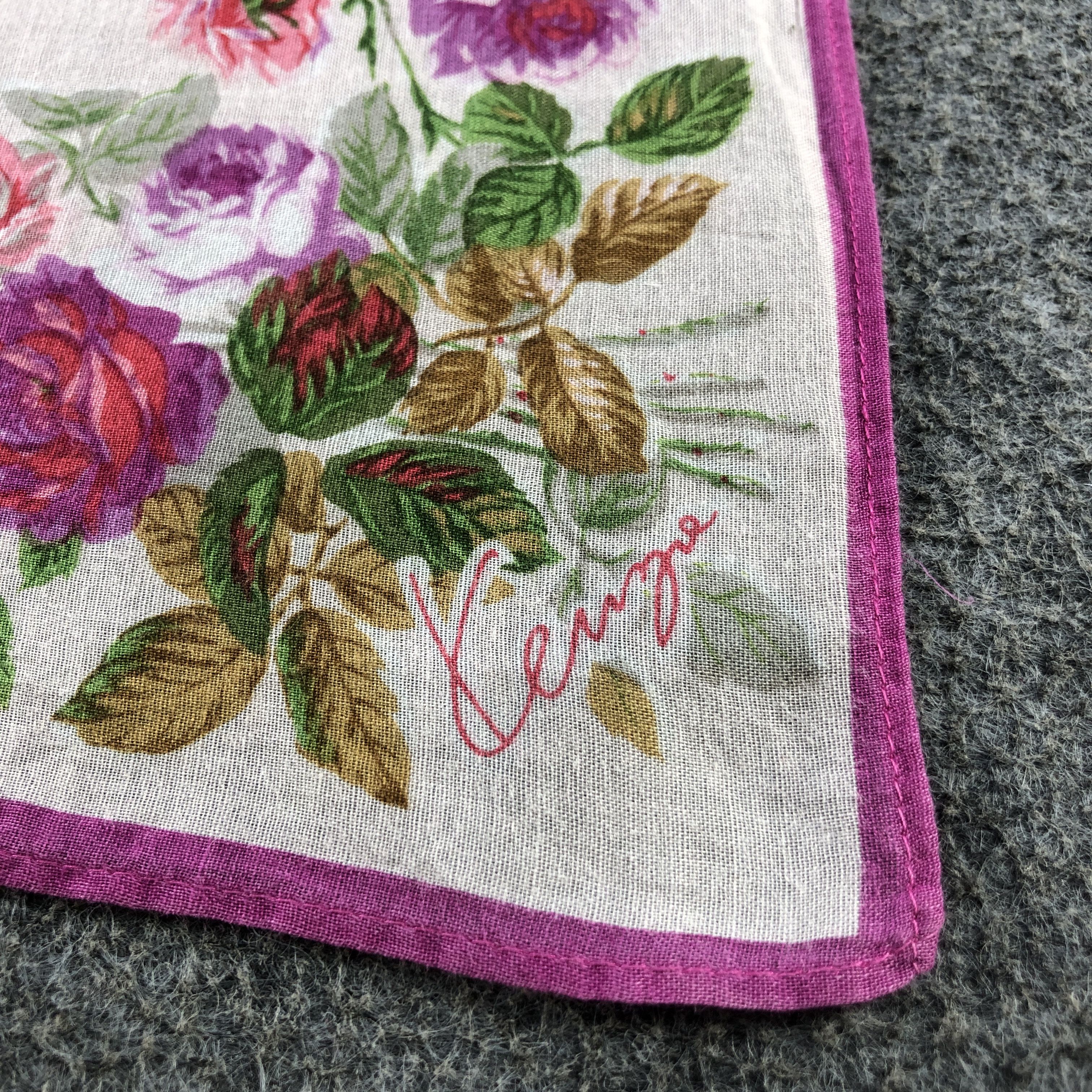 Kenzo Kenzo Floral Handkerchief Neckerchief Bandana H2385 Size ONE SIZE - 4 Thumbnail