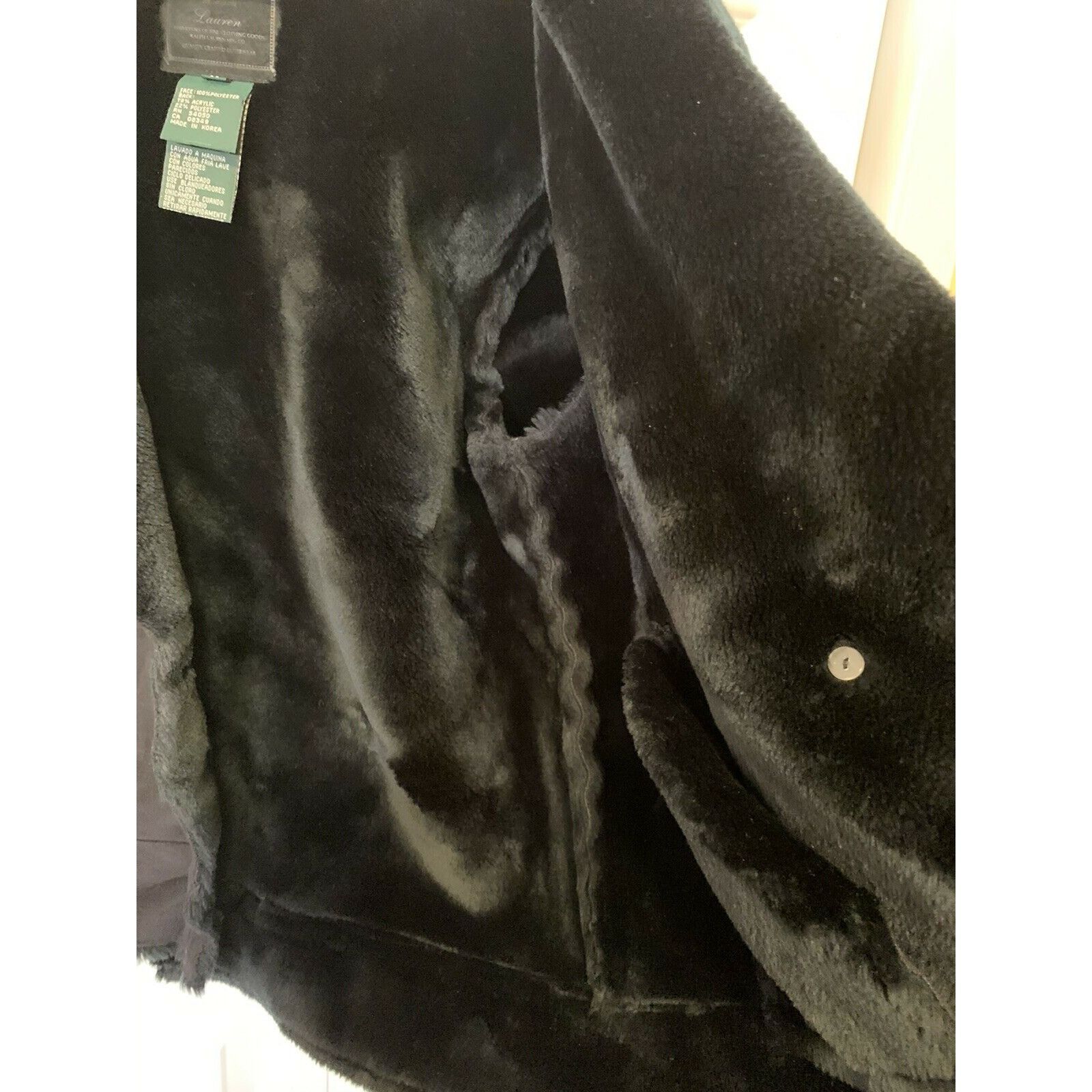 Ralph Lauren Black Label Ralph Lauren Label Black Women’s Plush Jacket faux Shearling Size M / US 6-8 / IT 42-44 - 8 Thumbnail