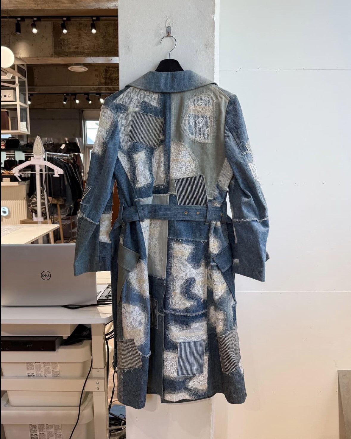 Junya Watanabe Junya Watanabe Denim Patch Work Trench Coat Size US S / EU 44-46 / 1 - 6 Thumbnail