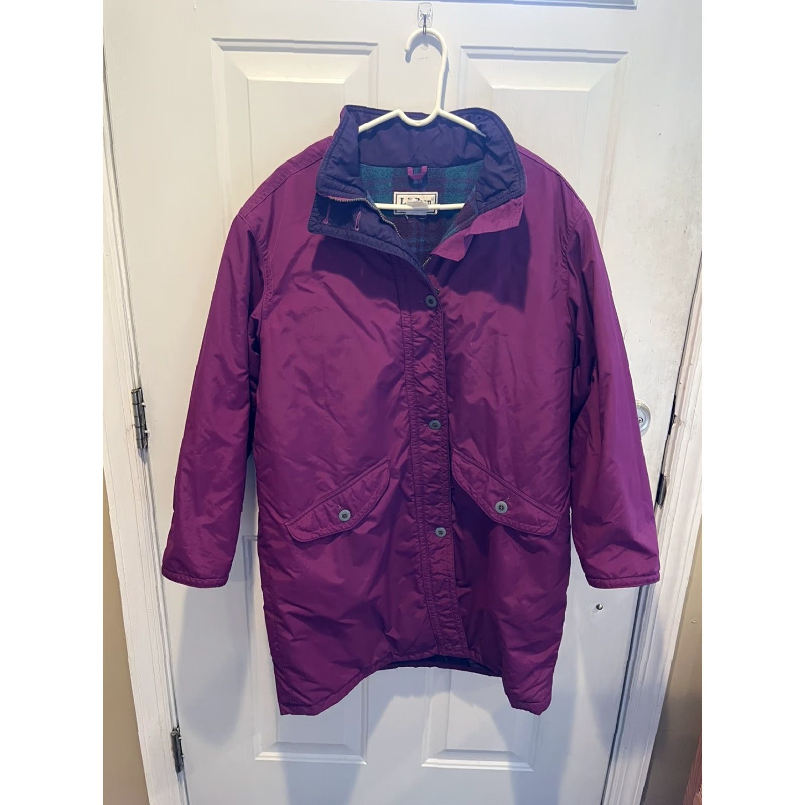 Vintage VINTAGE LL Bean Women's Full Zip Jacket Coat Purple 1X USA Purple Full Zip 1X Womens Jacket Size XL / US 12-14 / IT 48-50 - 7 Thumbnail