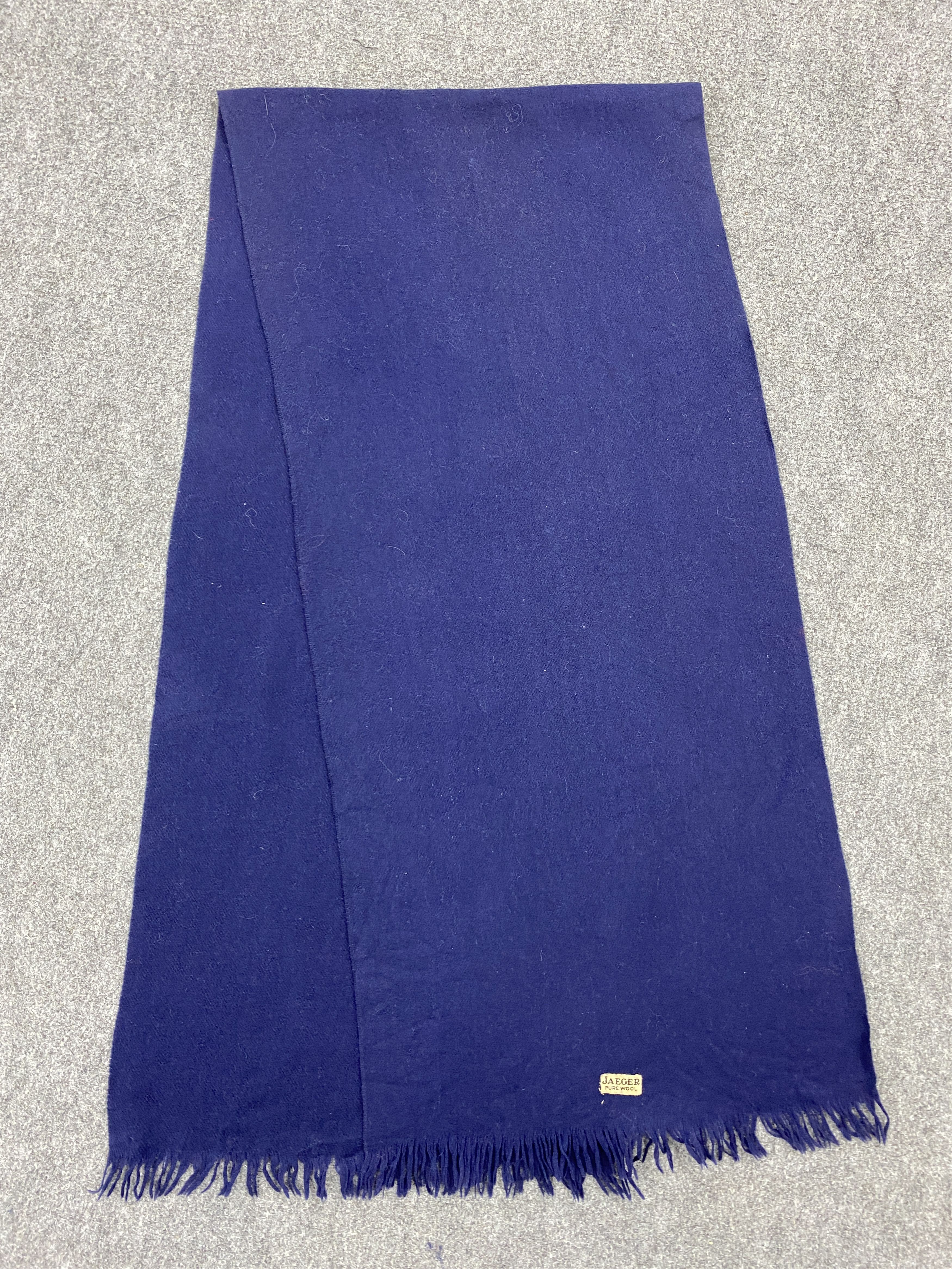 Jaeger Vintage Jaeger Wool Scarf / Muffler / Neckwear - SC0032 Size ONE SIZE - 7 Thumbnail