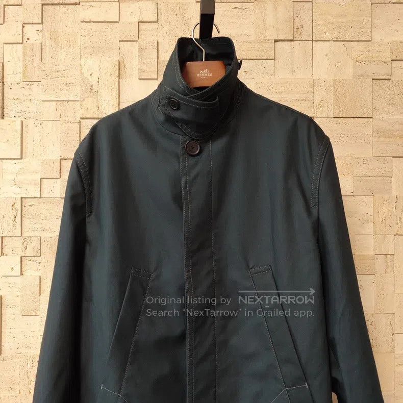 Hermes Hermes Long Green Windbreaker Size US M / EU 48-50 / 2 - 4 Thumbnail