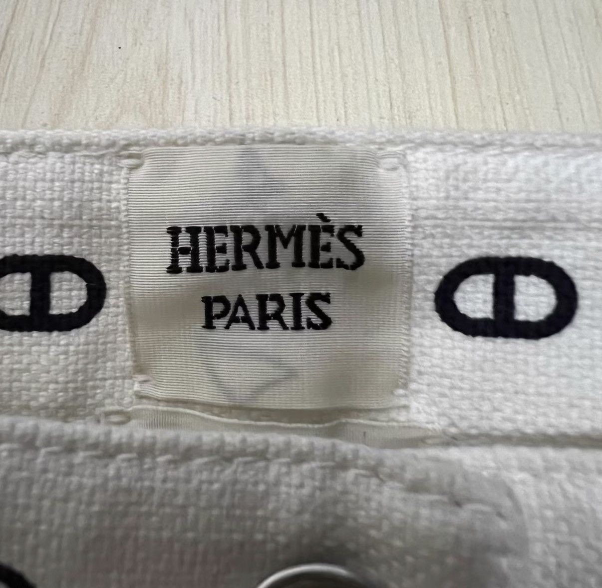 Hermes Hermès White All Over Print Pattern Jeans J41 Size 25" / US 0 / IT 36 - 3 Thumbnail