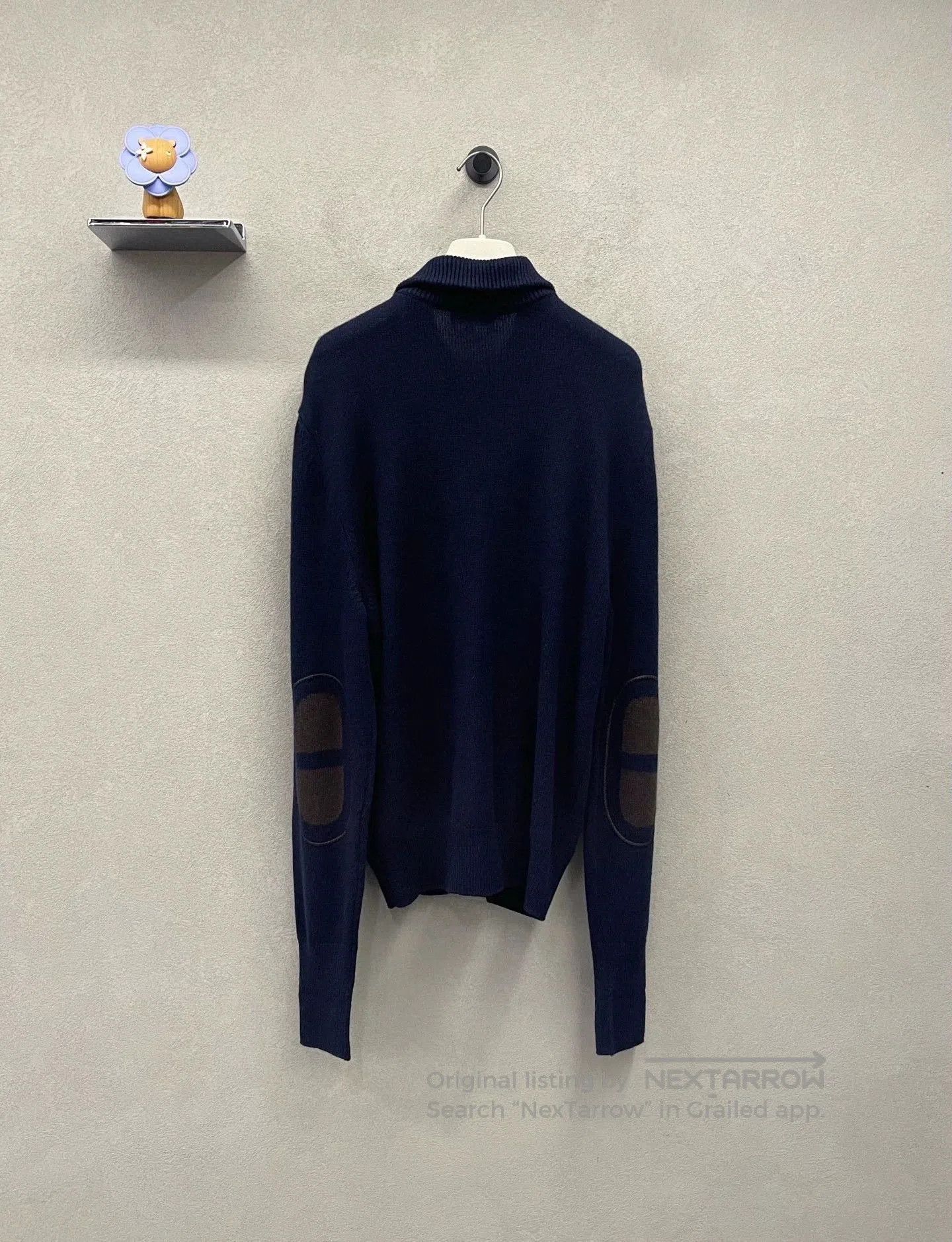 Hermes navy blue knitted jacket by hermes. Size US M / EU 48-50 / 2 - 2 Thumbnail