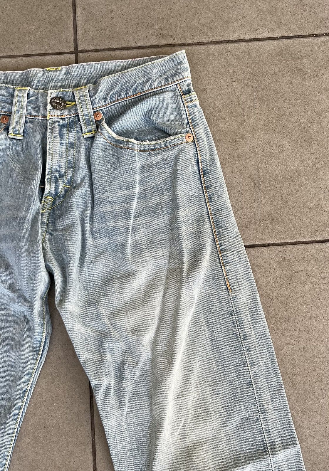 Japanese Brand Vintage CO & LU Iconic Japanese Brand Faded Blue Jeans Size US 26 / EU 42 - 3 Thumbnail