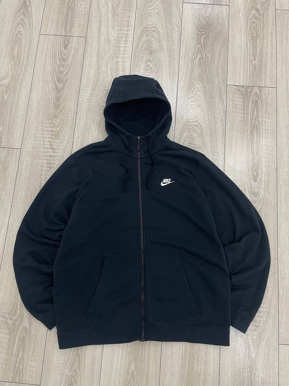 Japanese Brand × Nike × Vintage Vintage Nike Swoosh Zip Up Hoodie Y2K Size US XL / EU 56 / 4 - 1 Thumbnail