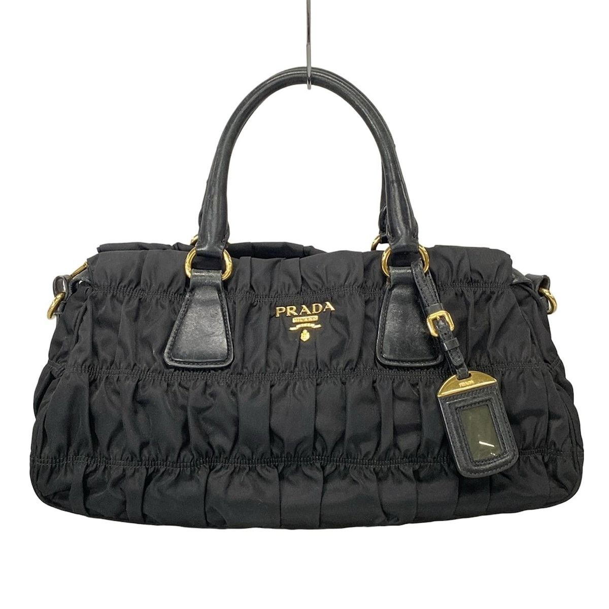 Prada PRADA Gathered Bag Handbag B1407M Size ONE SIZE - 1 Thumbnail