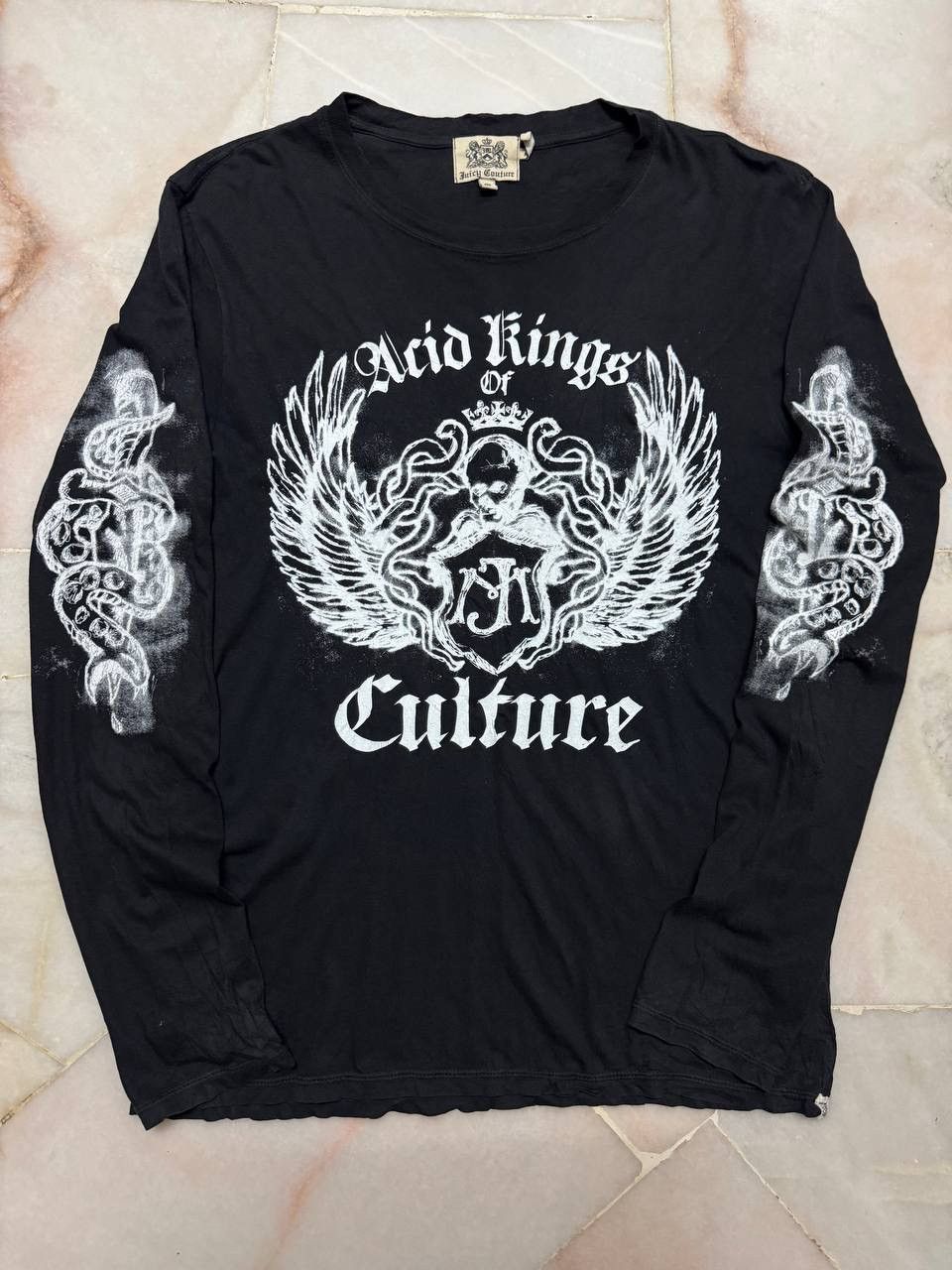Japanese Brand 💥Insane💥Acid Rings Culture Poem Gothic T-shirt Peru Made Size US M / EU 48-50 / 2 - 2 Thumbnail