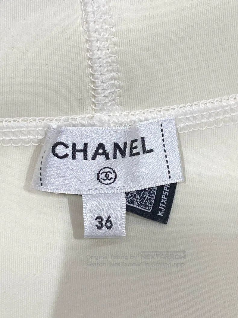 Chanel Chanel 25-year-old white bow swimsuit Size 24" / US 00 / IT 34 - 3 Thumbnail