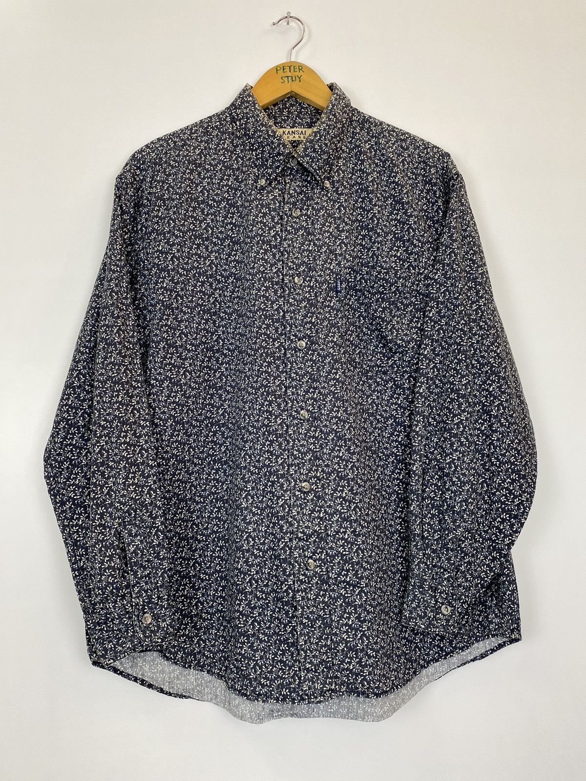Designer × Kansai Yamamoto × Vintage Vintage Kansai Jeans Floral Button Shirt Size US L / EU 52-54 / 3 - 7 Thumbnail
