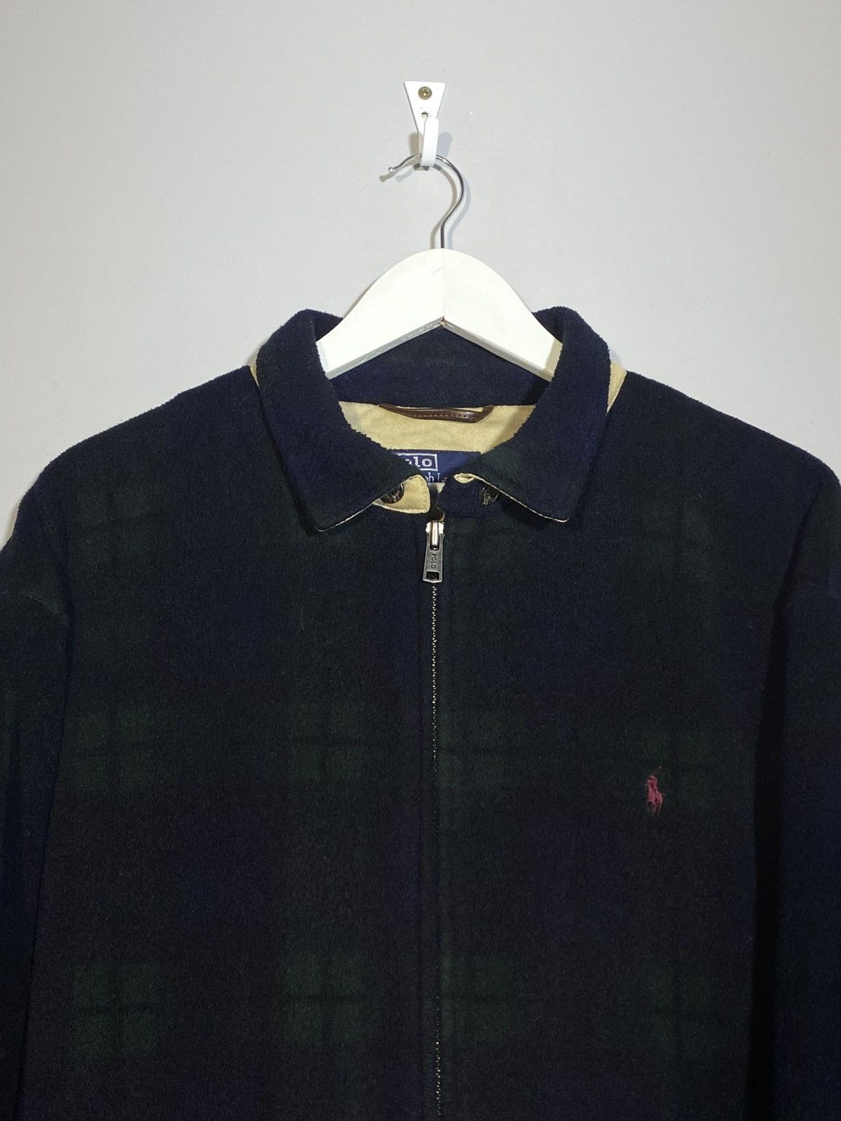 Polo Ralph Lauren Vintage Polo Ralph Lauren Tartan Check Fleece Jacket Rare Size US L / EU 52-54 / 3 - 5 Thumbnail