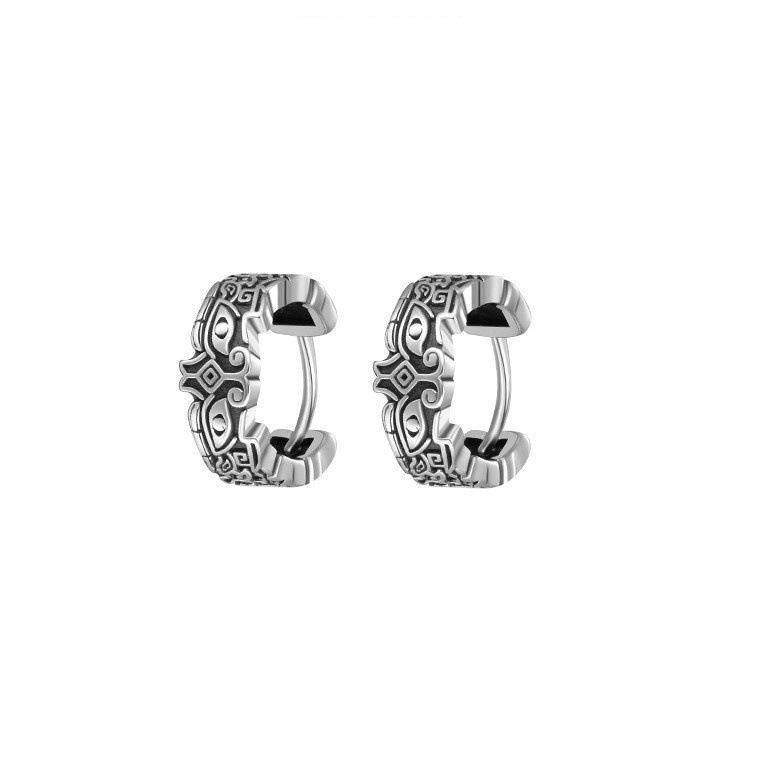 Jewelry × Sterling Silver Dark Earrings One Pairs Chrome Jewelry Size ONE SIZE - 6 Thumbnail
