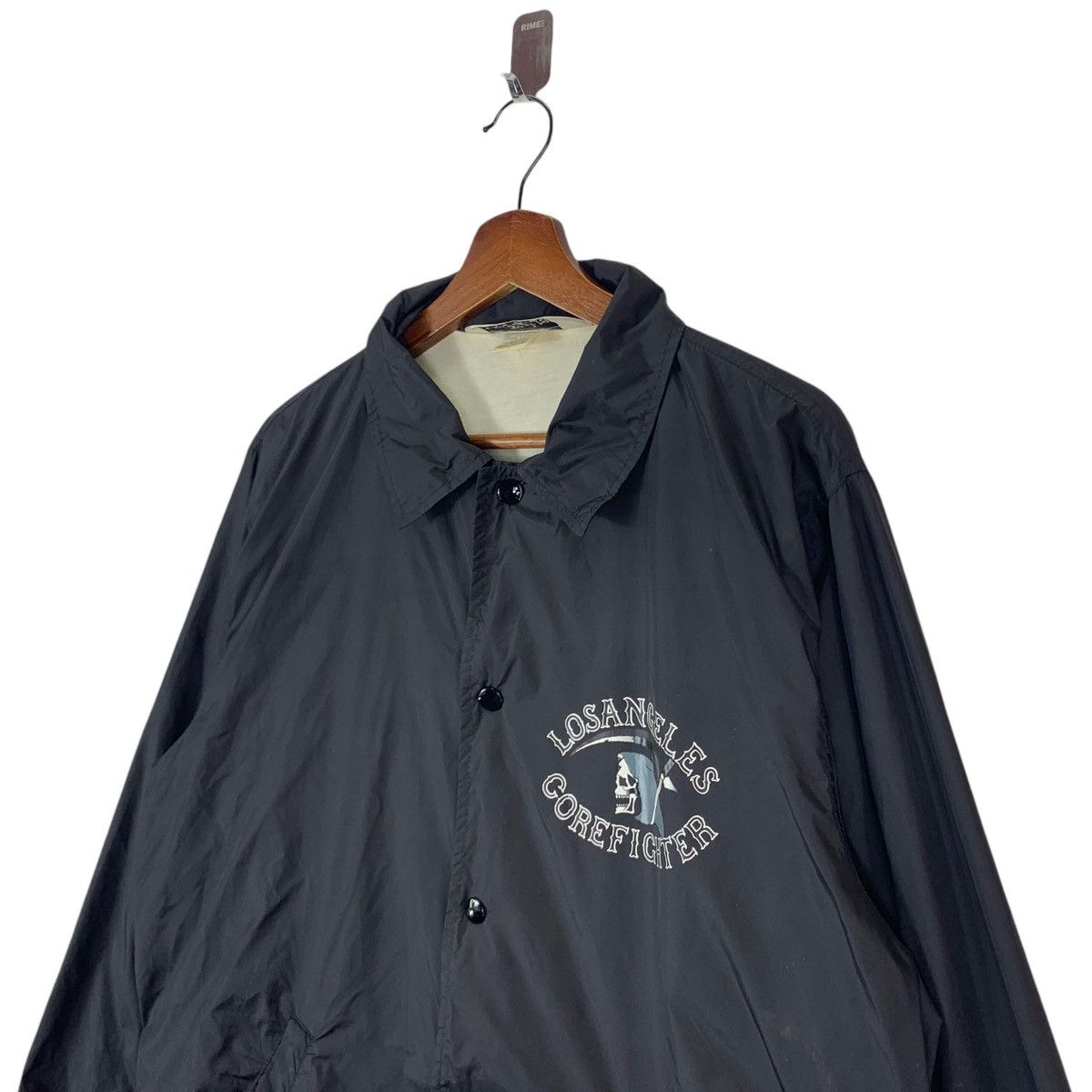 Vintage Vintage 90s Los Angeles Core Fighter Black Coach Jacket Size US M / EU 48-50 / 2 - 5 Thumbnail