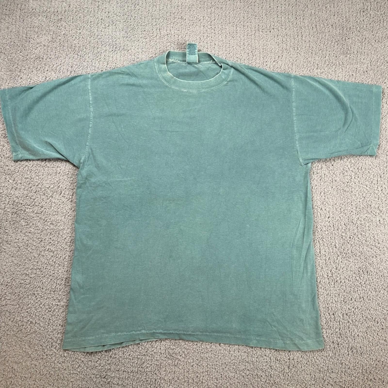 Gap 90s Vintage GAP T Shirt Made in USA Mens M Blue Teal Washed Size US M / EU 48-50 / 2 - 1 Thumbnail