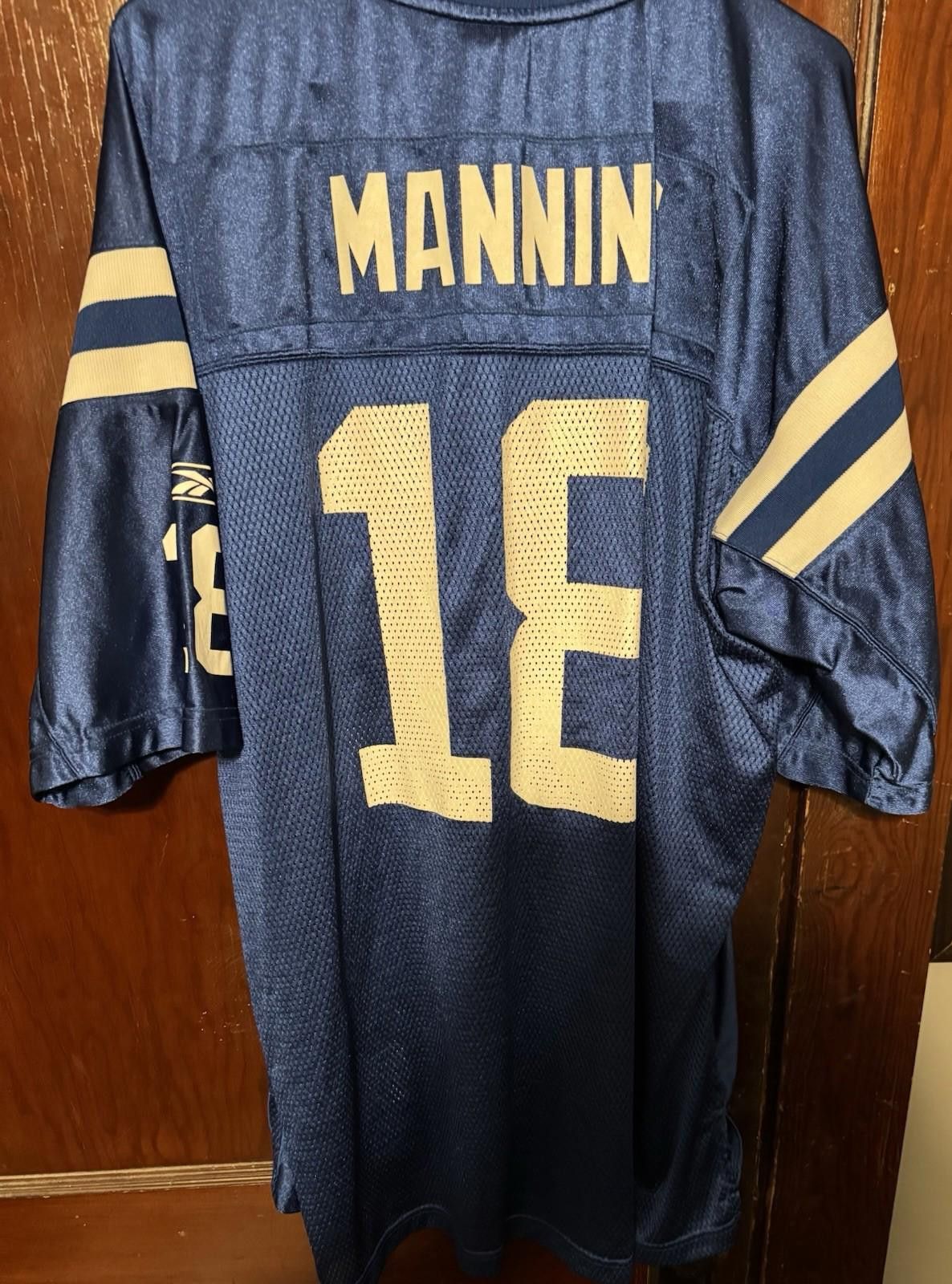 Reebok Indianapolis Colts Peyton Manning Reebok Jersey Men XL Blue Size ONE SIZE - 2 Thumbnail