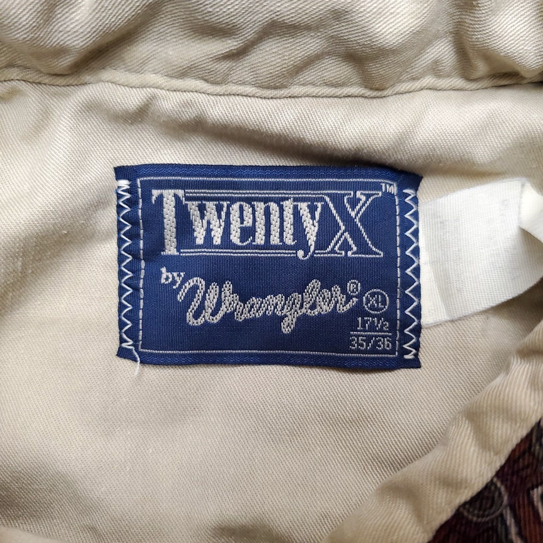 Wrangler Wrangler Shirt Men XXL Red Geometric Diamond Twenty X Long Sleeve Western Casual Size US XXL / EU 58 / 5 - 4 Thumbnail