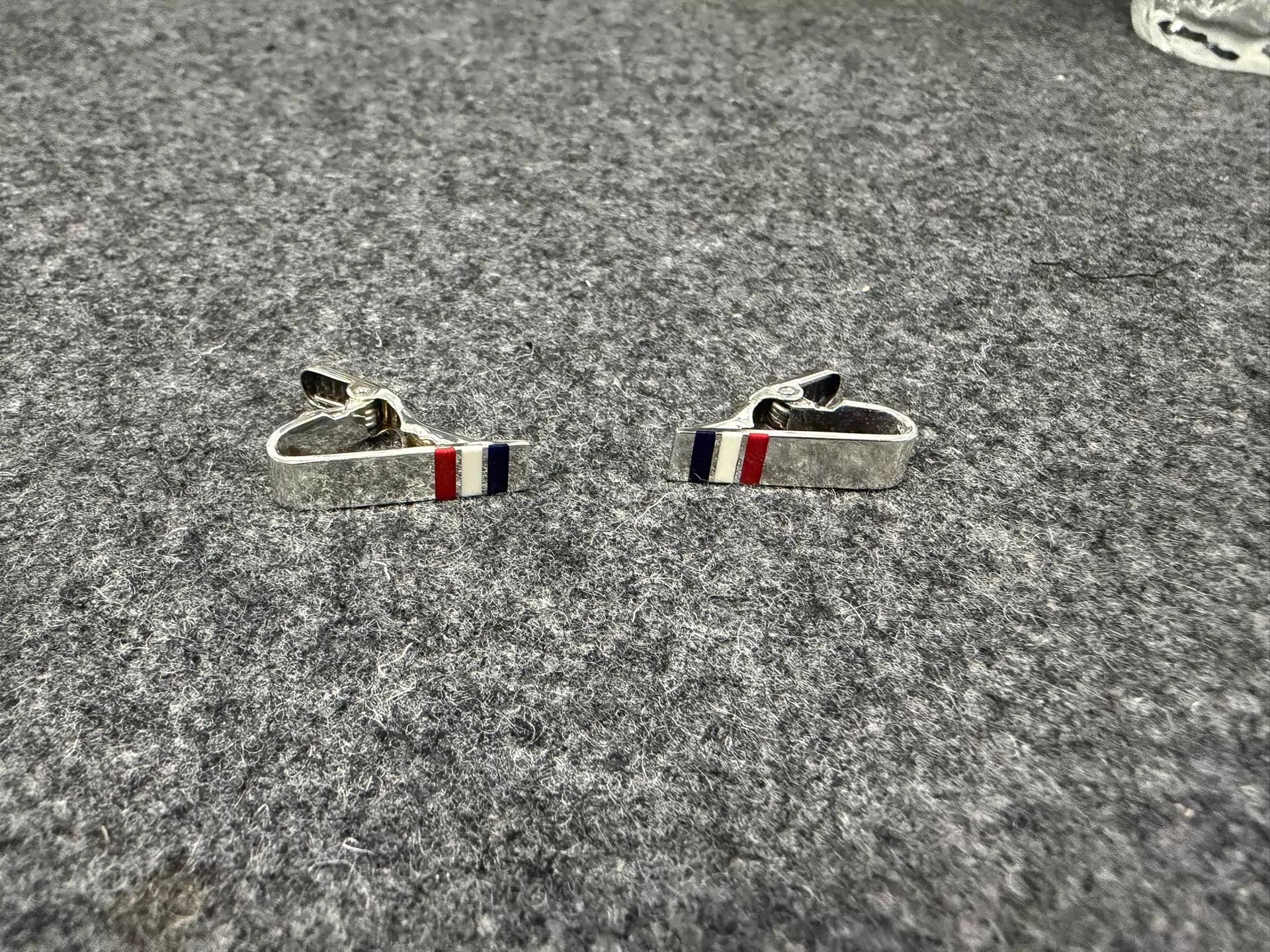 Thom Browne Thom Browne Short Tieclip Tri-Color 925 Silver 95 New Size ONE SIZE - 1 Thumbnail