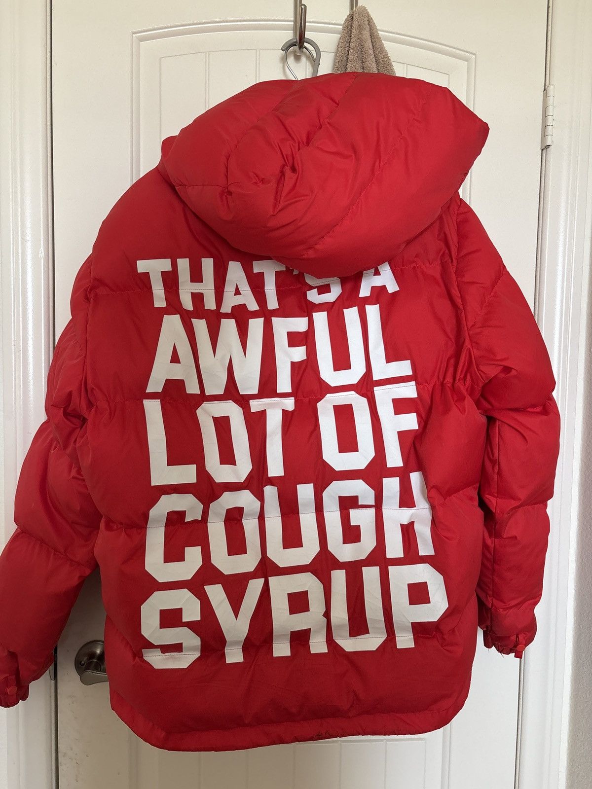 ALOC RED PUFFER JACKET