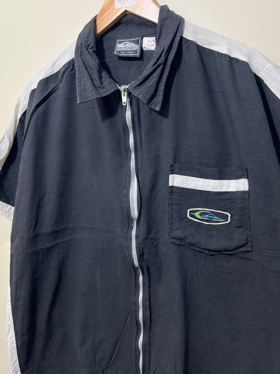 Quicksilver × Quiksilver × Vintage Vintage Quicksilver shirt Full Zip Pocket bnz01 Size US XL / EU 56 / 4 - 1 Thumbnail