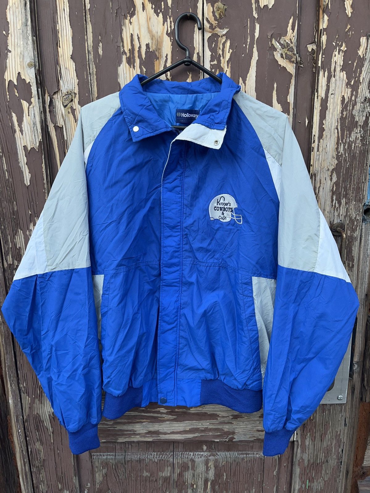 NFL × Vintage Vintage Kroger’s Cowboys & Cash NFL Windbreaker Jacket Size US L / EU 52-54 / 3 - 1 Thumbnail