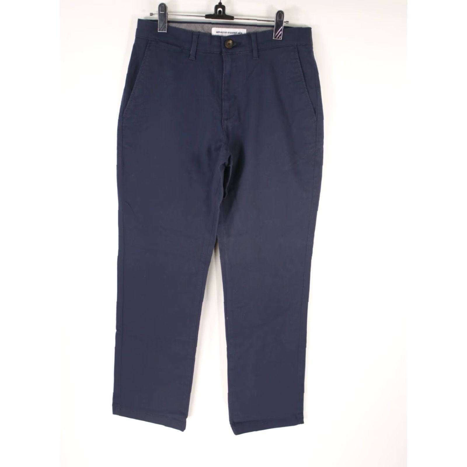 Essentials Amazon Essentials Men's Dress Pants - Blue Straight Fit Flat Front Casual Formal Waist 28X26 Size US 28 / EU 44 - 3 Thumbnail