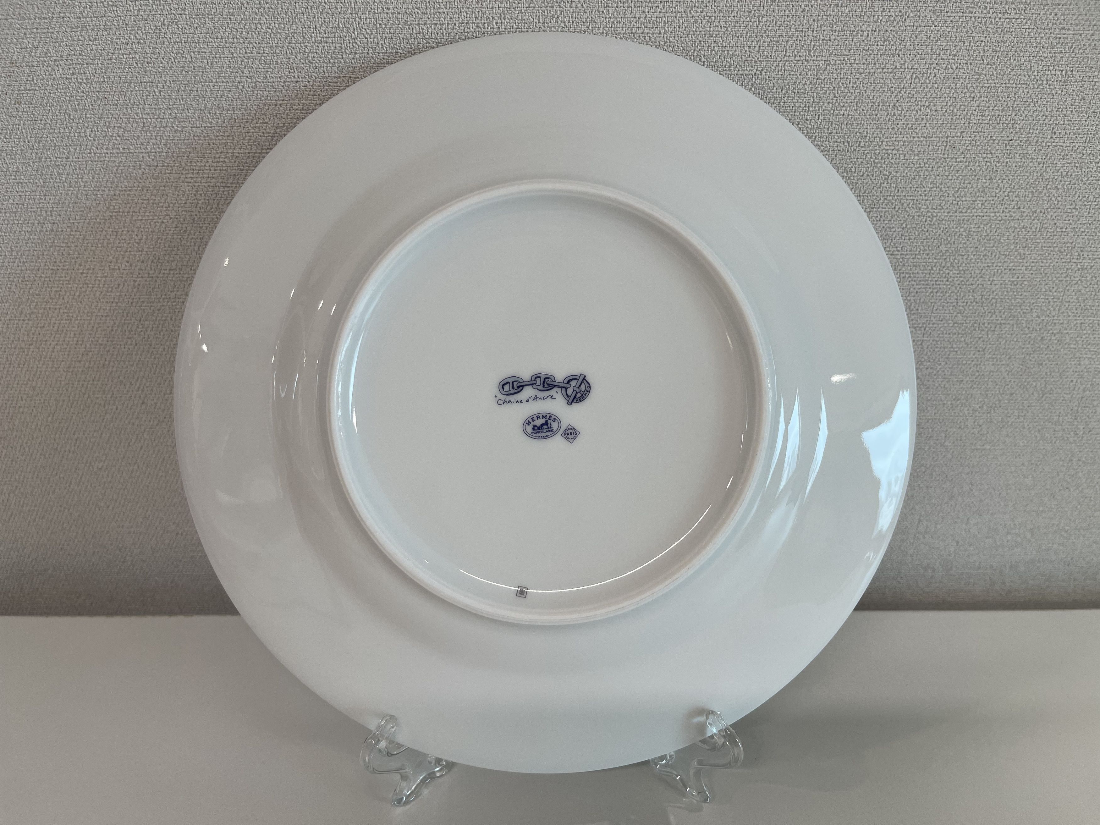 Hermes Hermes Chaine D'Ancre Blue Plate 1P Size ONE SIZE - 3 Thumbnail