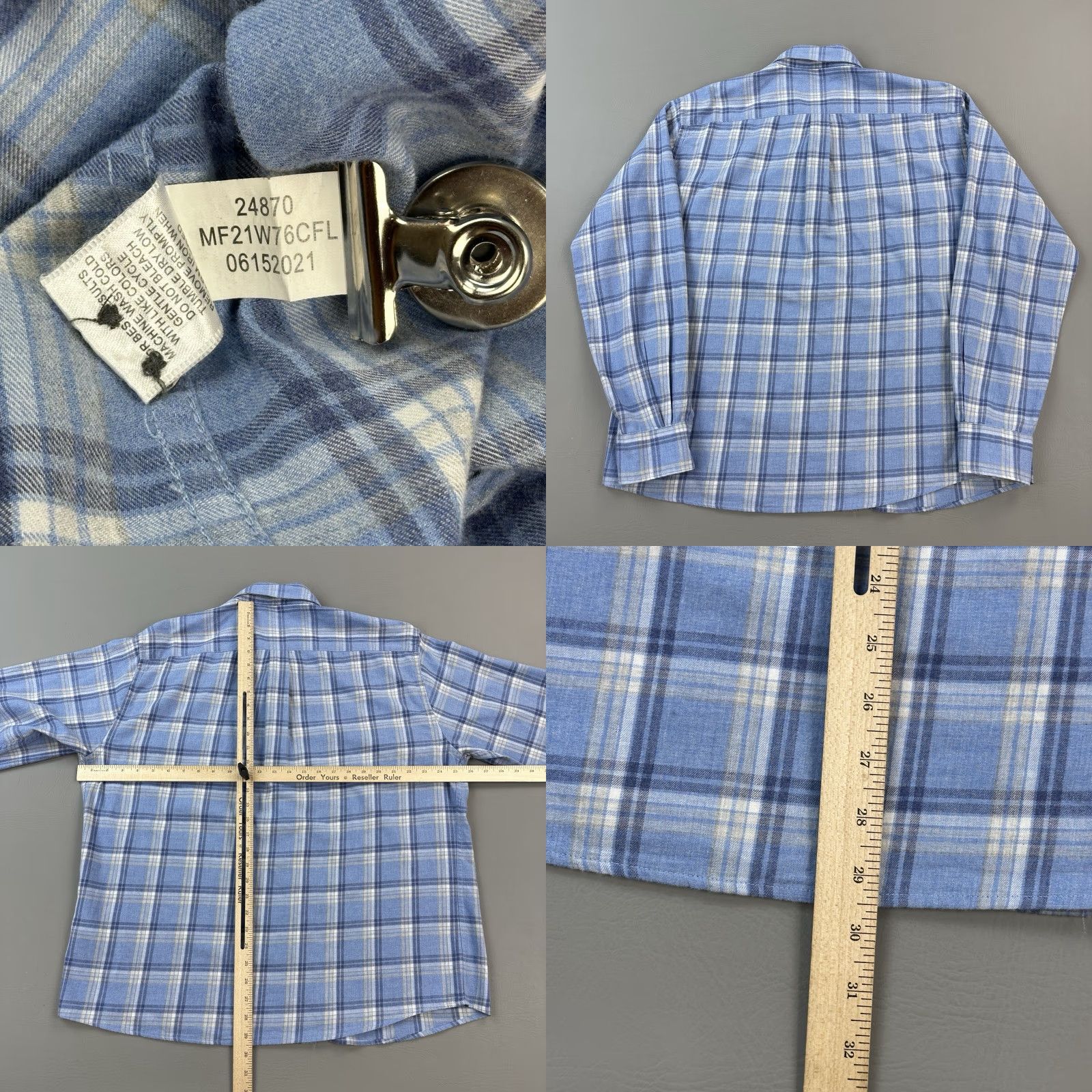 Peter Millar Peter Millar Crown Shirt Mens XL Plaid Cotton Pointe Claire Long Sleeve Preppy Size US XL / EU 56 / 4 - 8 Thumbnail