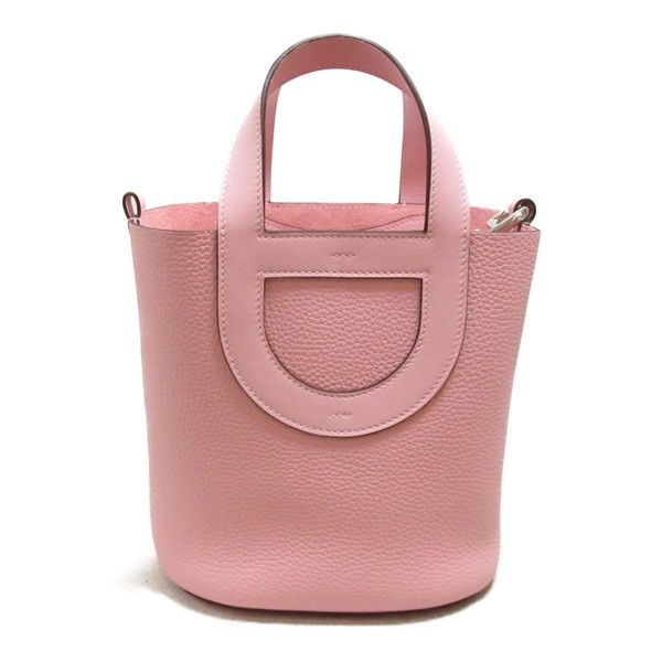 image of Hermes Clemence In The Loop Pm in Pink, Women's