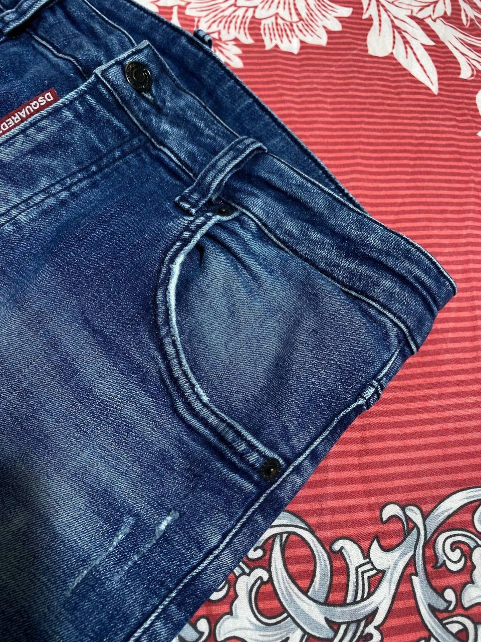 Dsquared2 × Japanese Brand Crazy Crash Dirty Baggy Faded Jean Japan Avant Garde Style Size US 32 / EU 48 - 24 Thumbnail