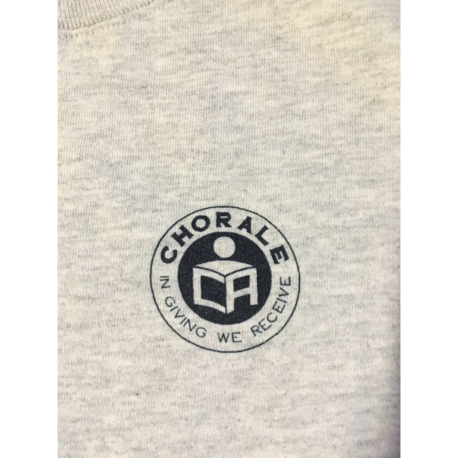Jerzees Vtg 90s Chorale Sing Sweatshirt L USA Jam Grunge Music Theater 80s Acting Jerzees Sweatshirt Men's Gray Size L Size US L / EU 52-54 / 3 - 4 Thumbnail