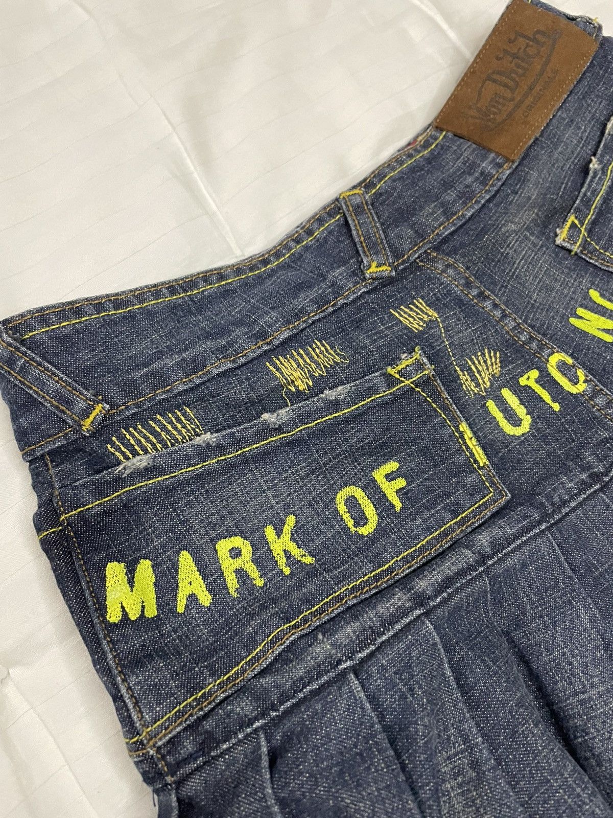 Von Dutch Vintage Rare Y2K Von Dutch Mini Skirt Big Logo Size 27" / US 4 / IT 40 - 15 Thumbnail