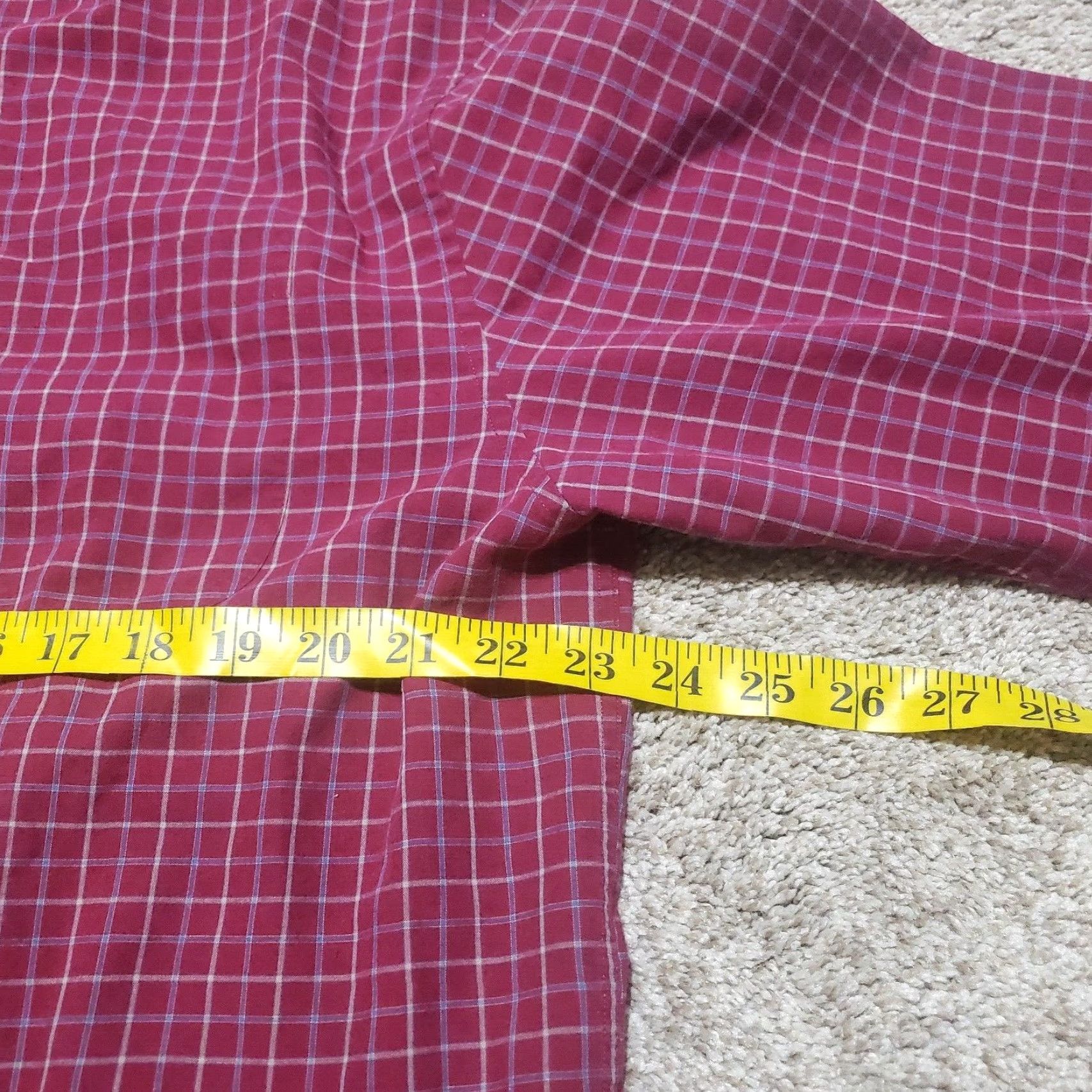 Vintage Saddlebred Shirt Button-Up Long Sleeve Red Checkered Adult Mens Size L Large Cotton Knit, Plaid, Button-Down, Pocket, Logo, American Theme Size US M / EU 48-50 / 2 - 5 Thumbnail