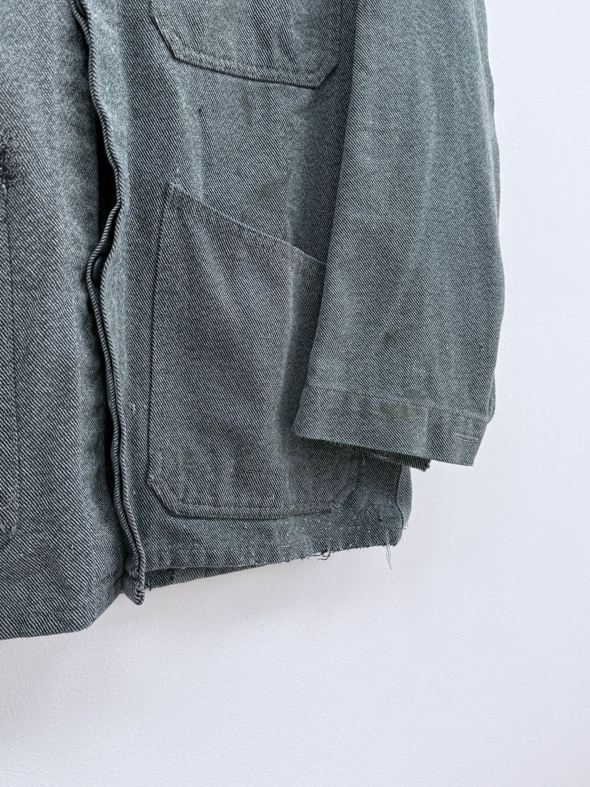 Le Laboureur Vintage 70s Swiss Distressed Chore Work Jacket Size US M / EU 48-50 / 2 - 2 Thumbnail