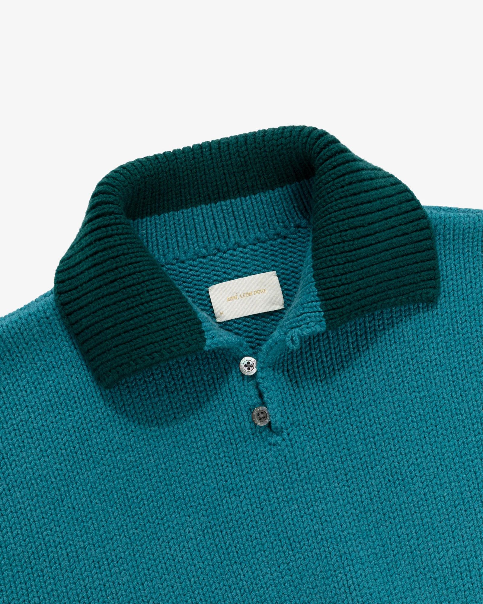 Aime Leon Dore Blue Button Turtleneck Size US M / EU 48-50 / 2 - 2 Thumbnail
